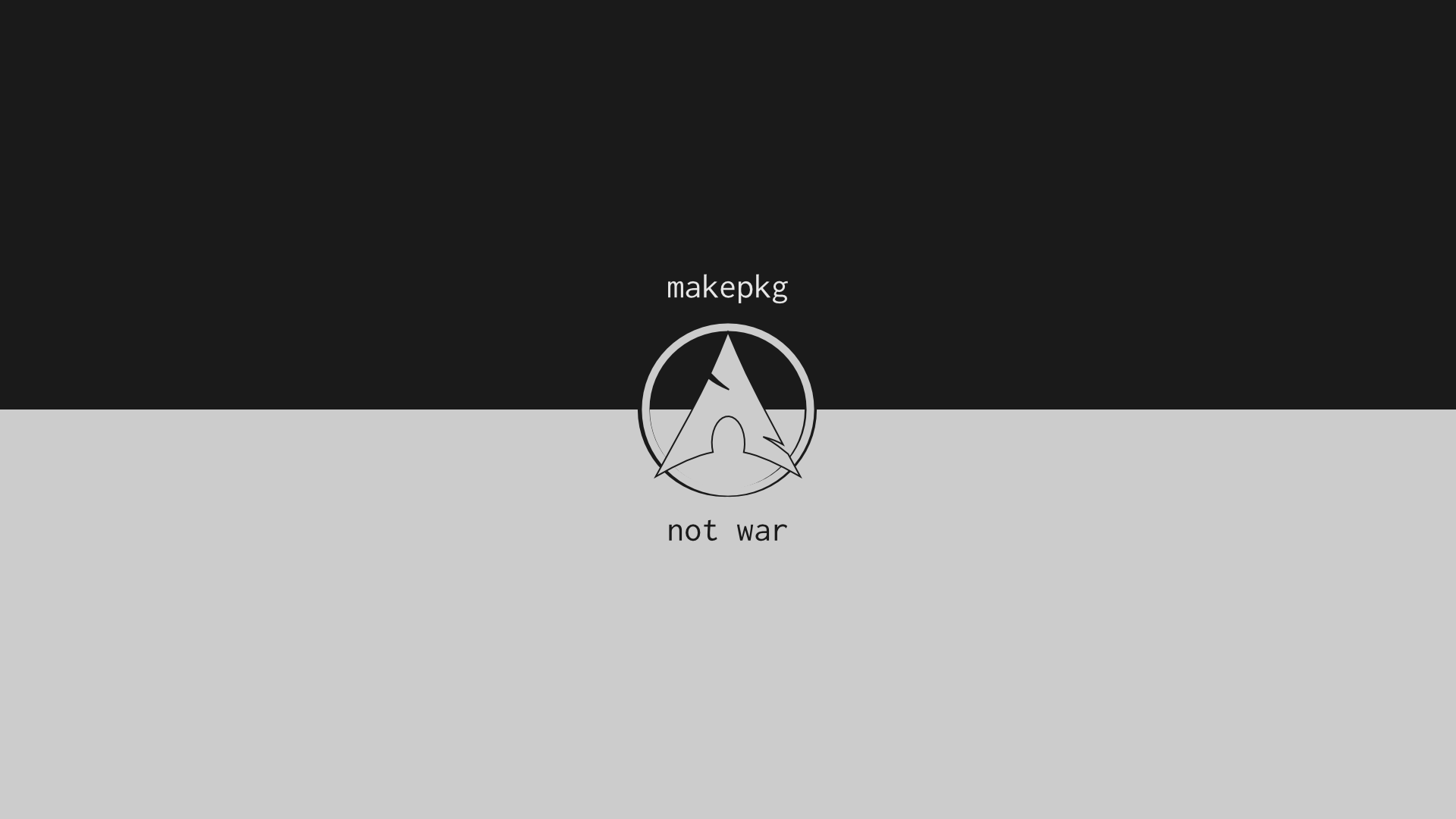 Arch Linux, phrase, minimalism, monochrome, simple background, HD Wallpaper