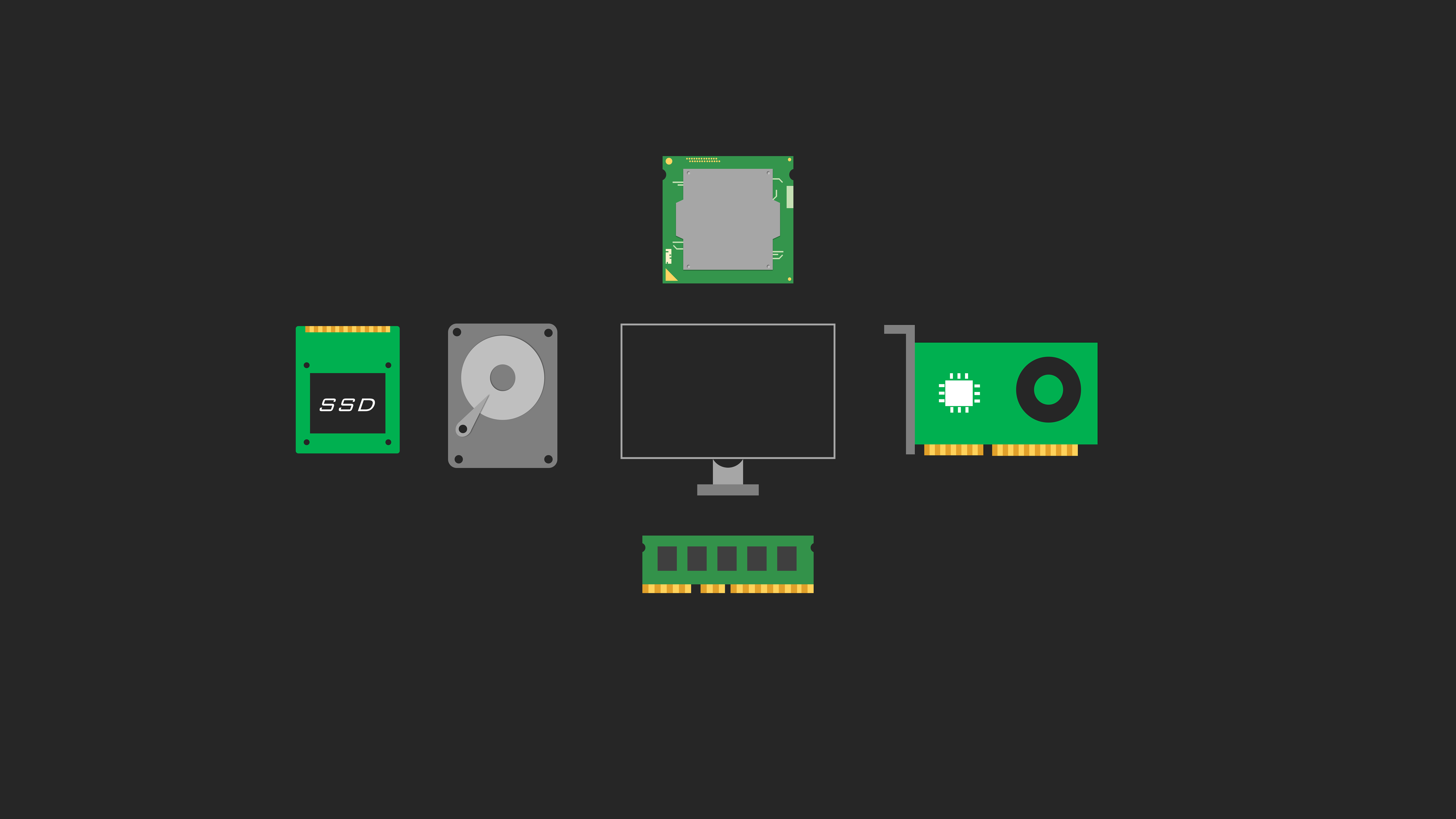 simple, vector, computer, HD Wallpaper