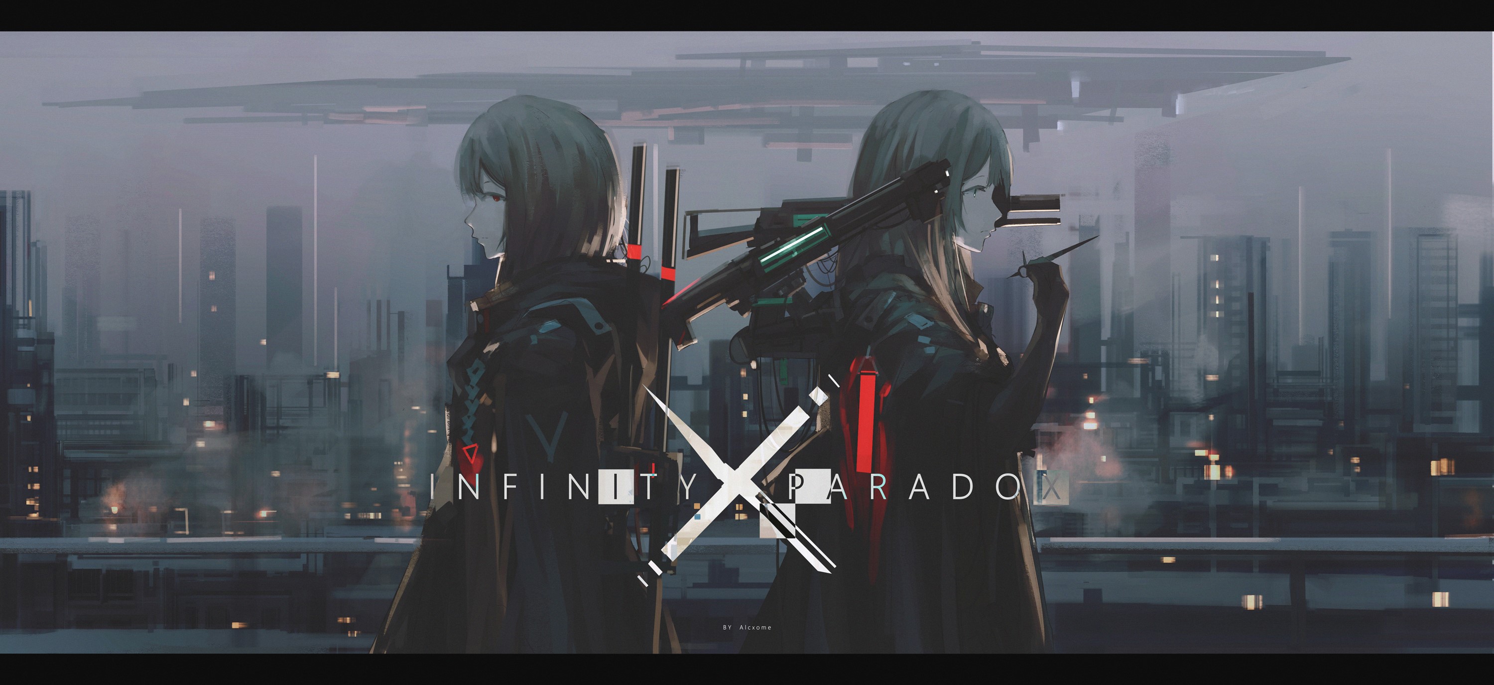 anime, anime girls, digital art, artwork, portrait, Alcxome, HD Wallpaper