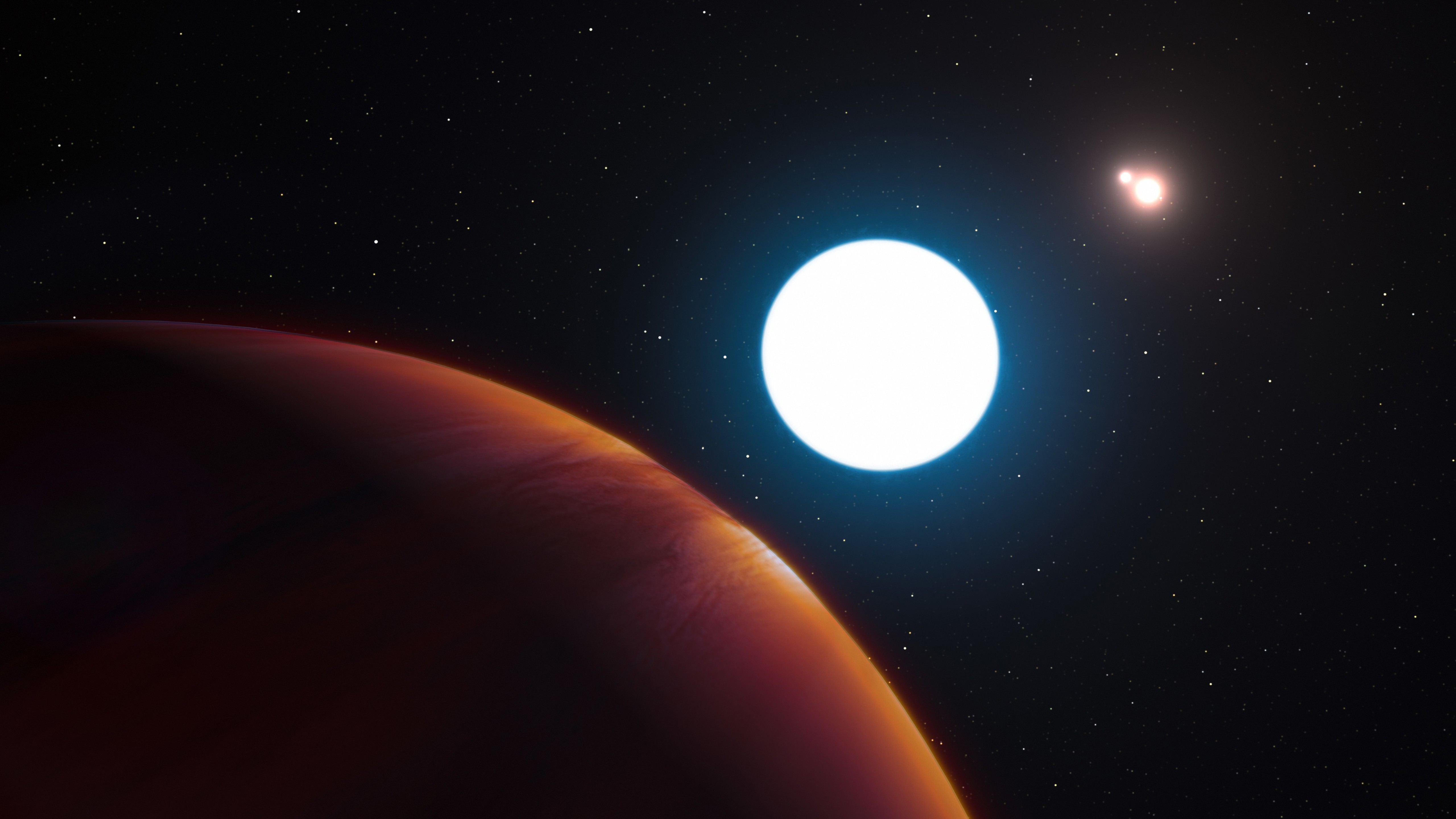 sky, planet, space, stars, HD Wallpaper