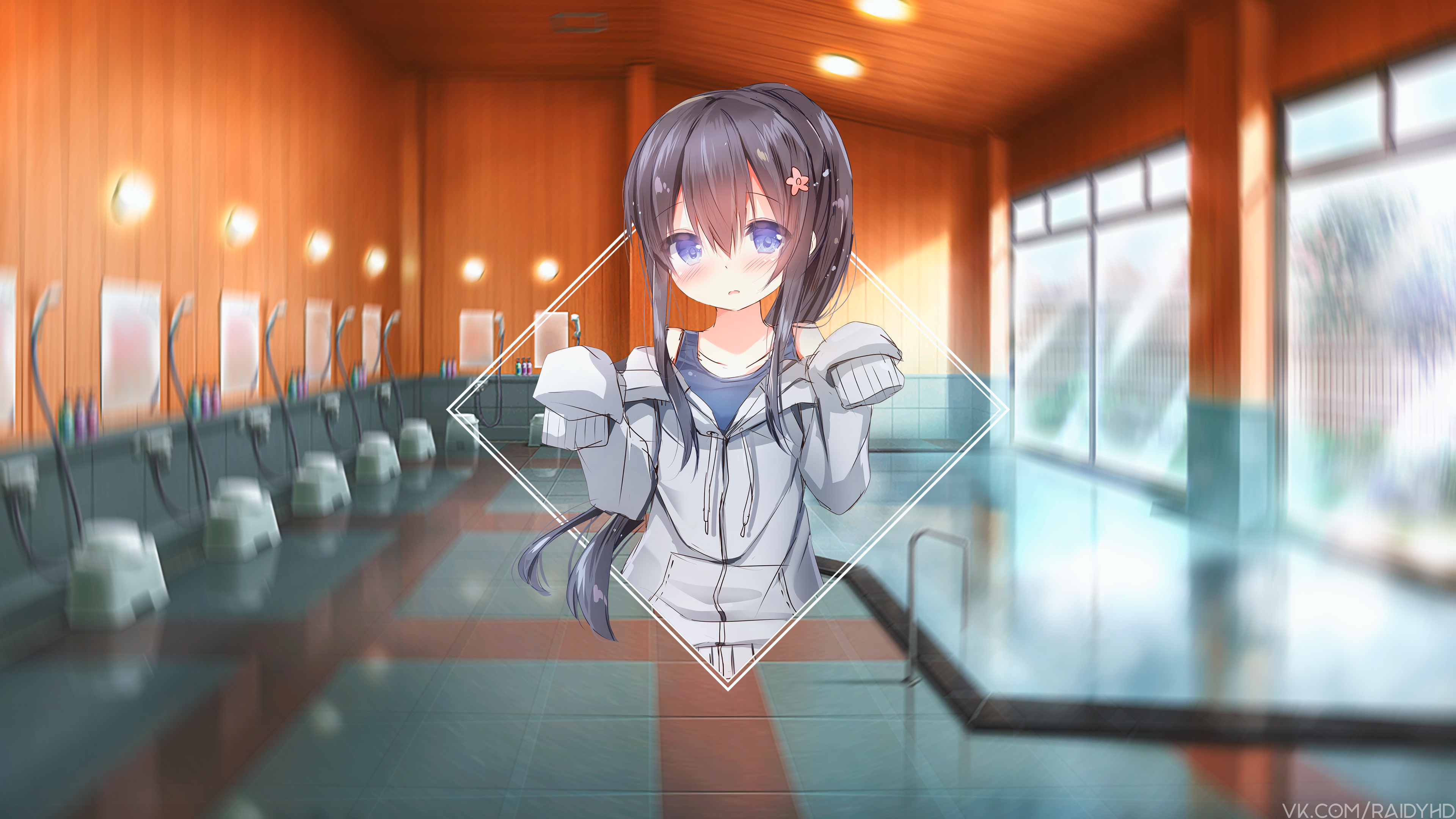 anime, picture-in-picture, anime girls, HD Wallpaper