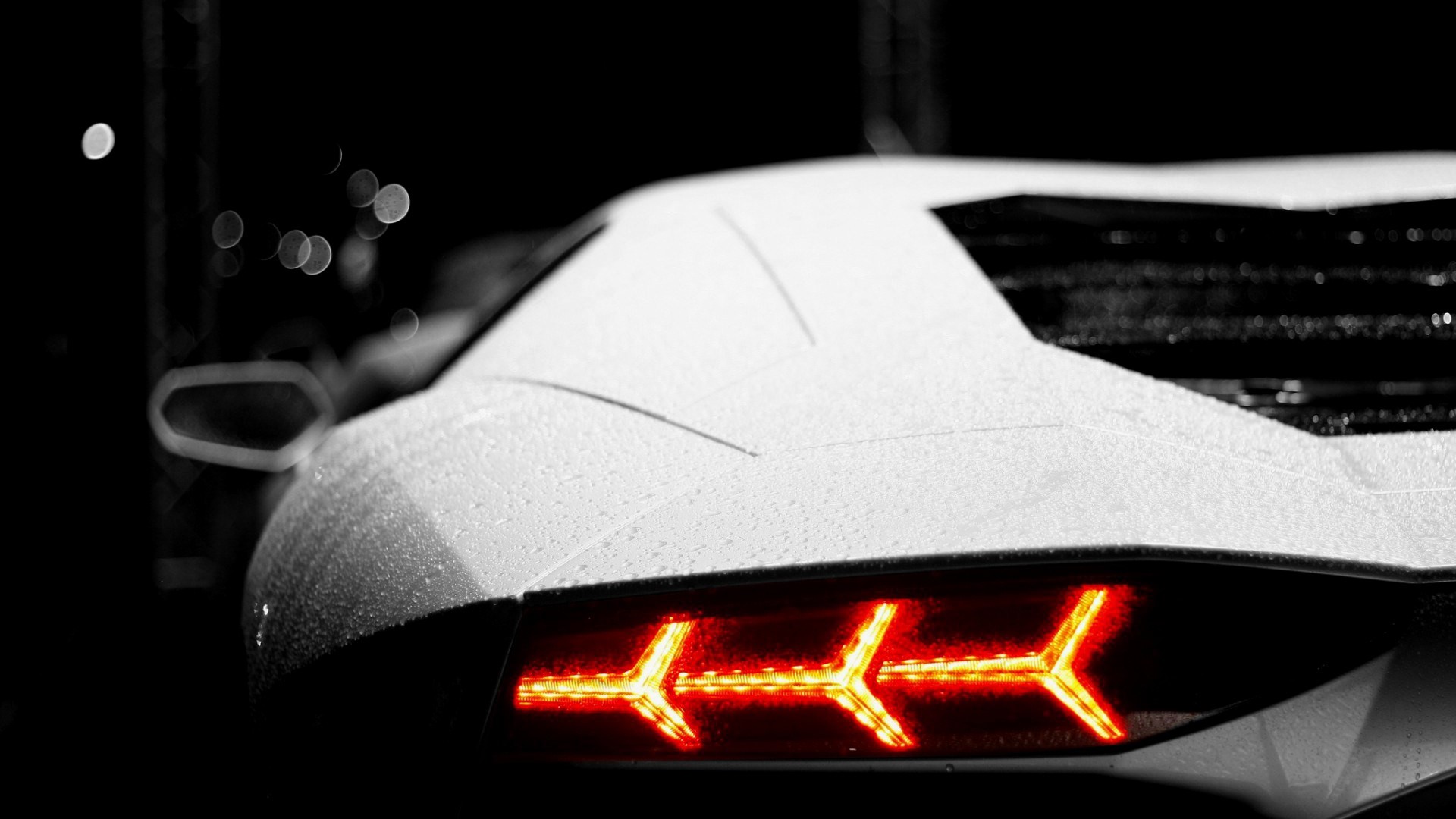 car, Lamborghini Aventador LP750-4 SV, lights, HD Wallpaper
