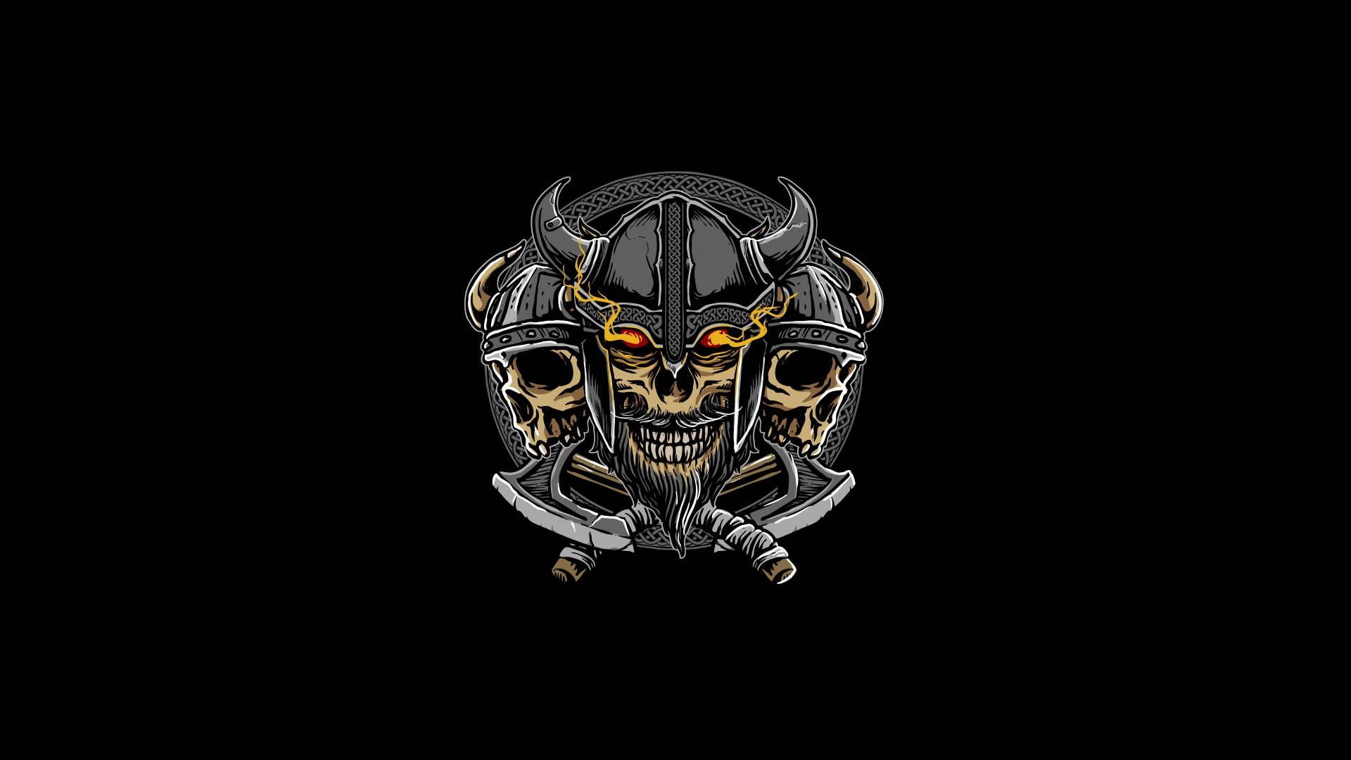 simple background, minimalism, skull, artwork, HD Wallpaper