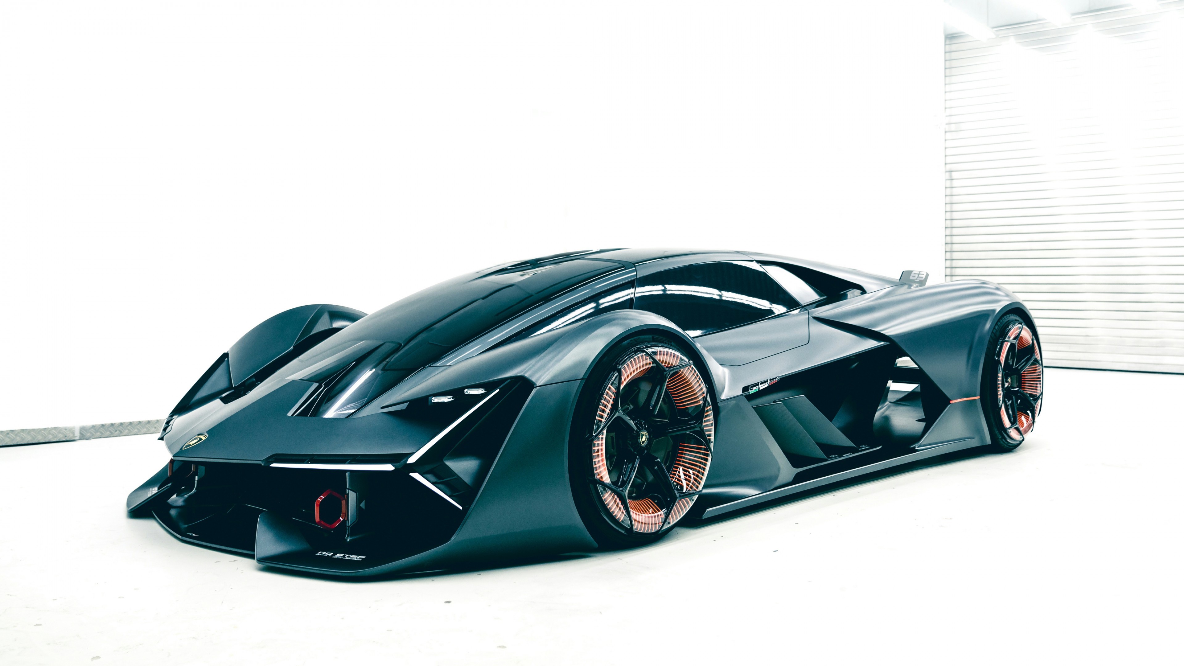 Lamborghini Terzo Millenio, car, black, vehicle, HD Wallpaper