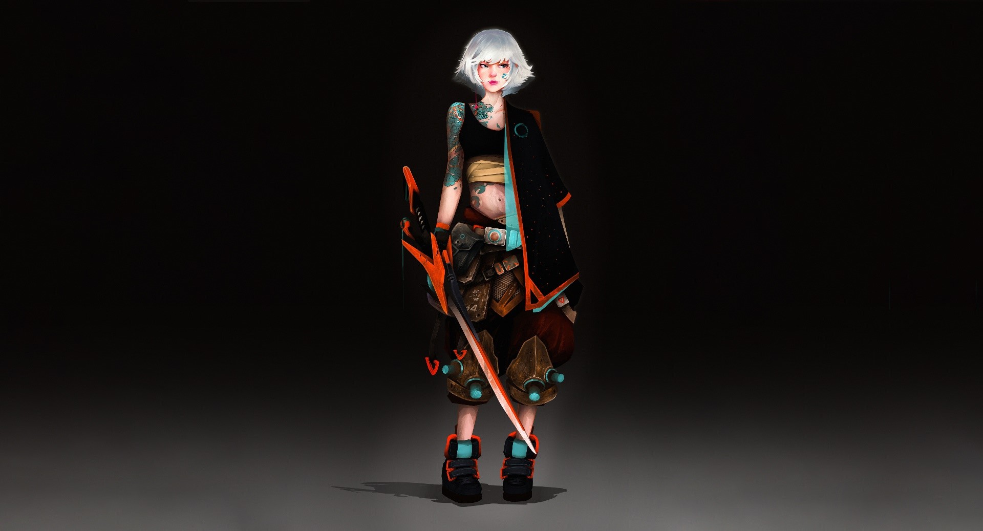 simple background, artwork, fantasy girl, fantasy art, HD Wallpaper