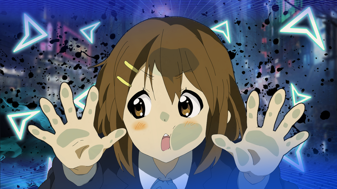 anime, anime girls, hands, open mouth, brunette, HD Wallpaper