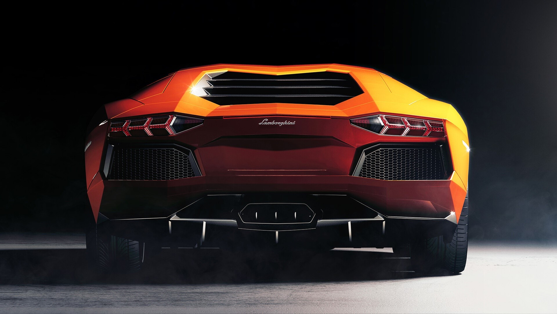 Lamborghini, render, digital art, car, supercars, vehicle, orange cars, LP-700, HD Wallpaper