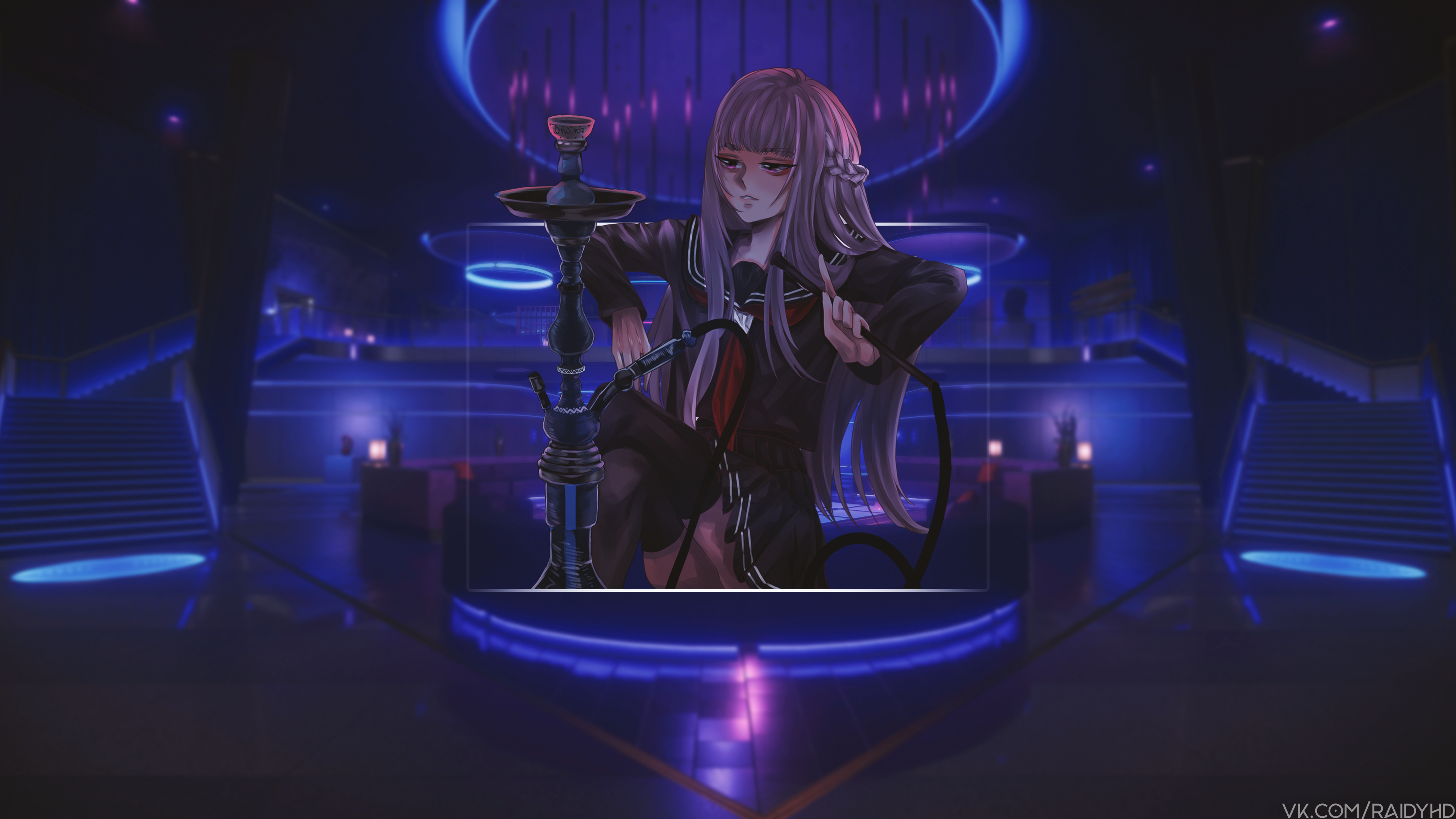 anime, anime girls, picture-in-picture, HD Wallpaper