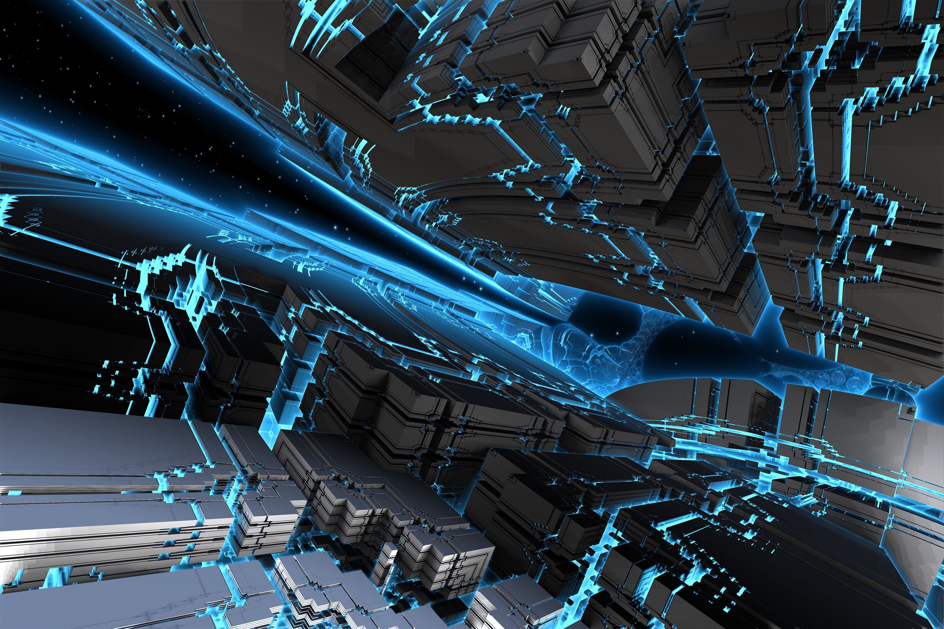 digital, digital art, render, 3D fractal, HD Wallpaper