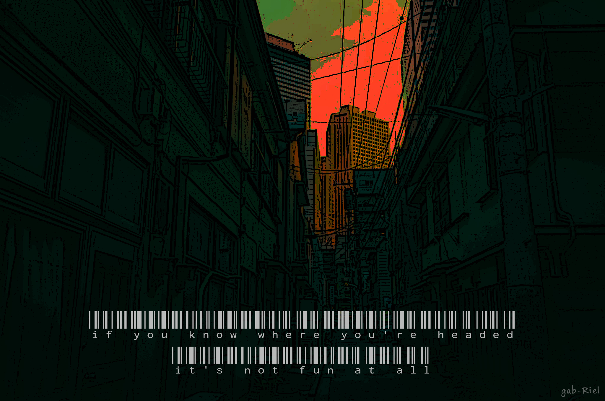 quote, text, alleyway, vector art, vector graphics, HD Wallpaper