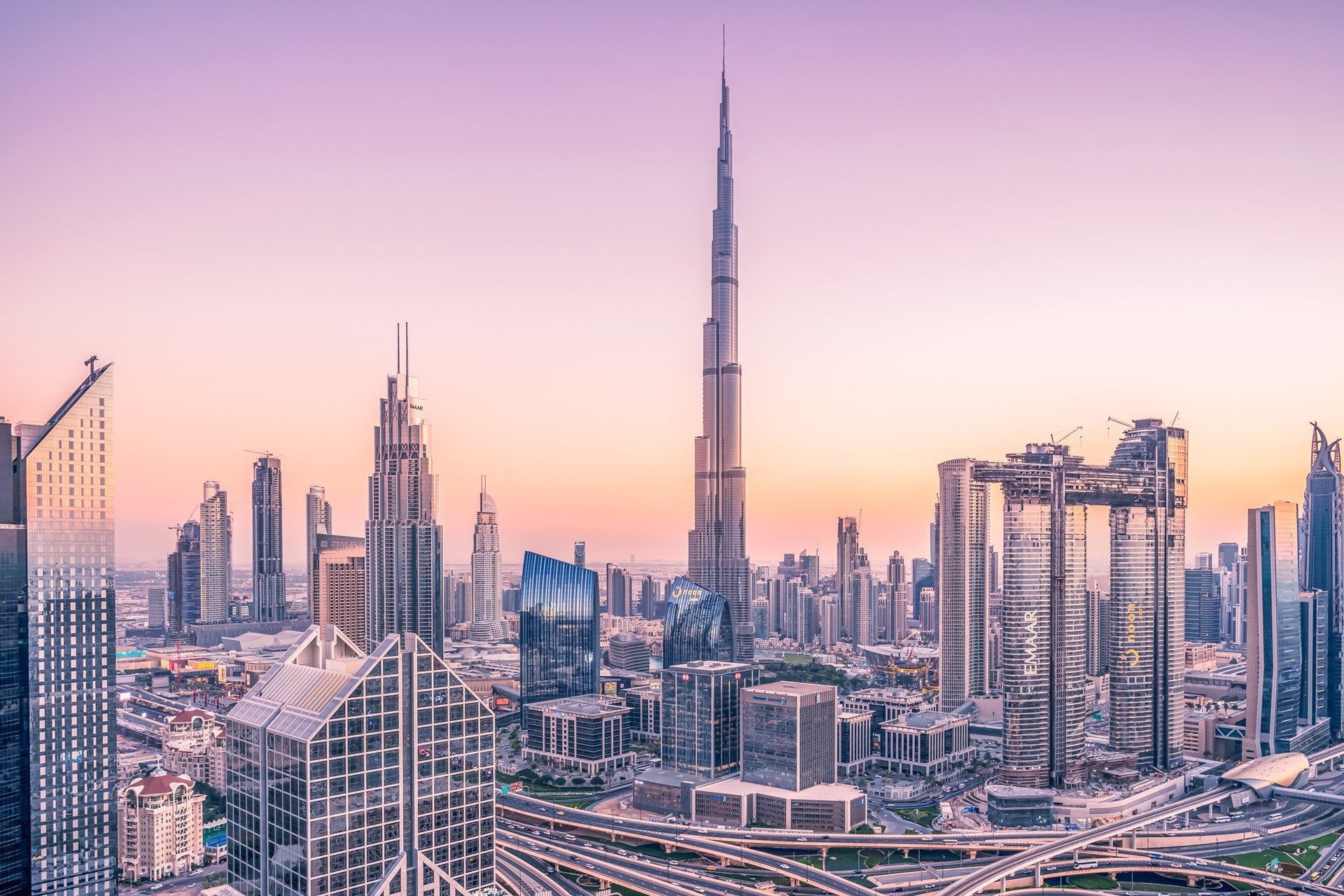 Dubai, Burj Khalifa, building, cityscape, city, road, sky, photography, HD Wallpaper