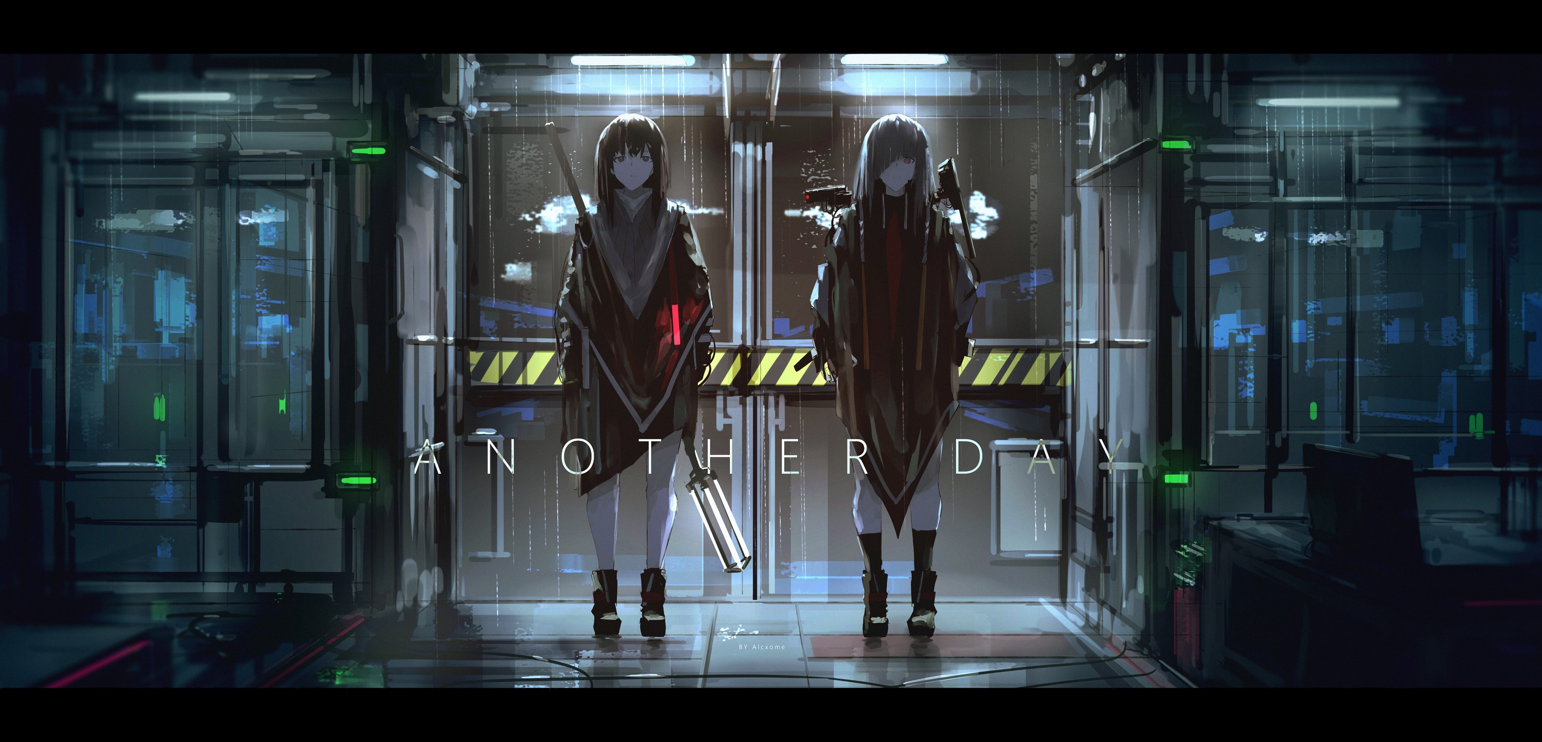anime, anime girls, digital art, artwork, portrait, 2D, Alcxome, HD Wallpaper