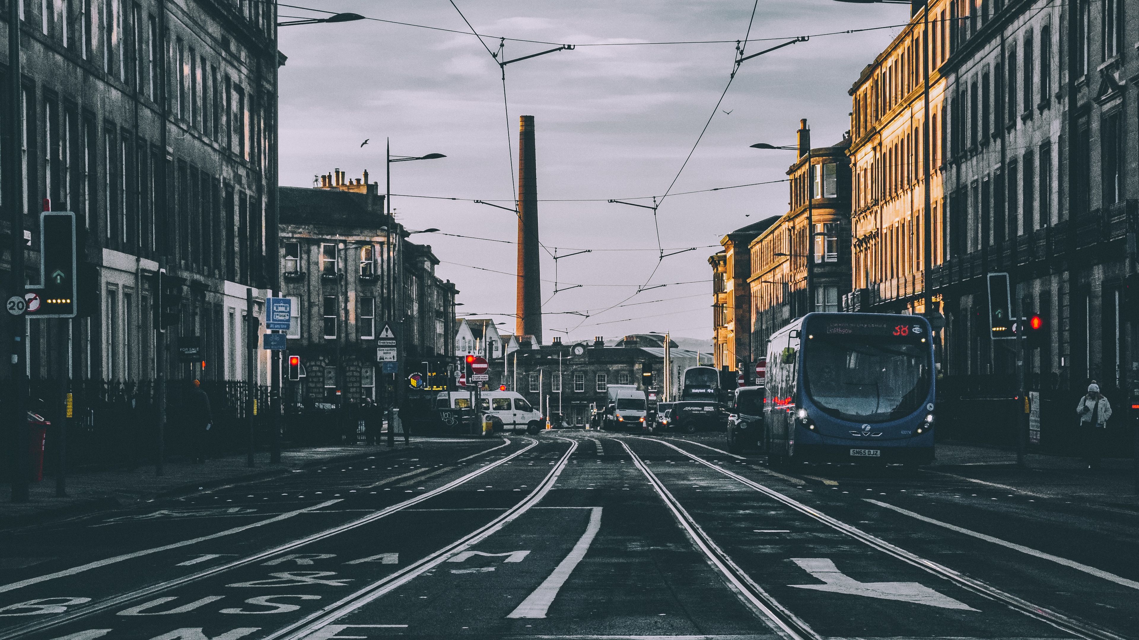 street, road, city, traffic, transport, 4k, HD Wallpaper