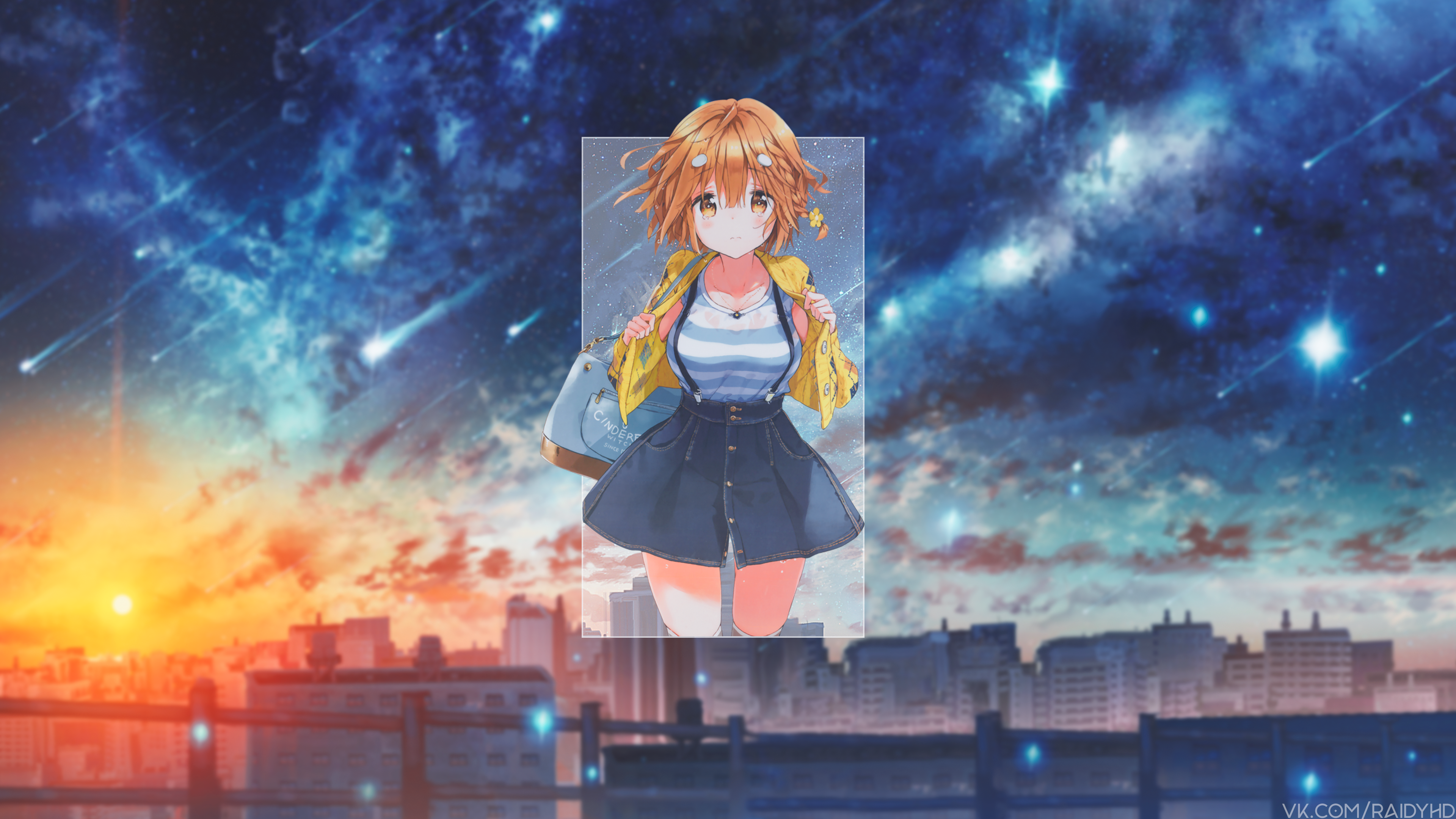 anime, anime girls, picture-in-picture, HD Wallpaper