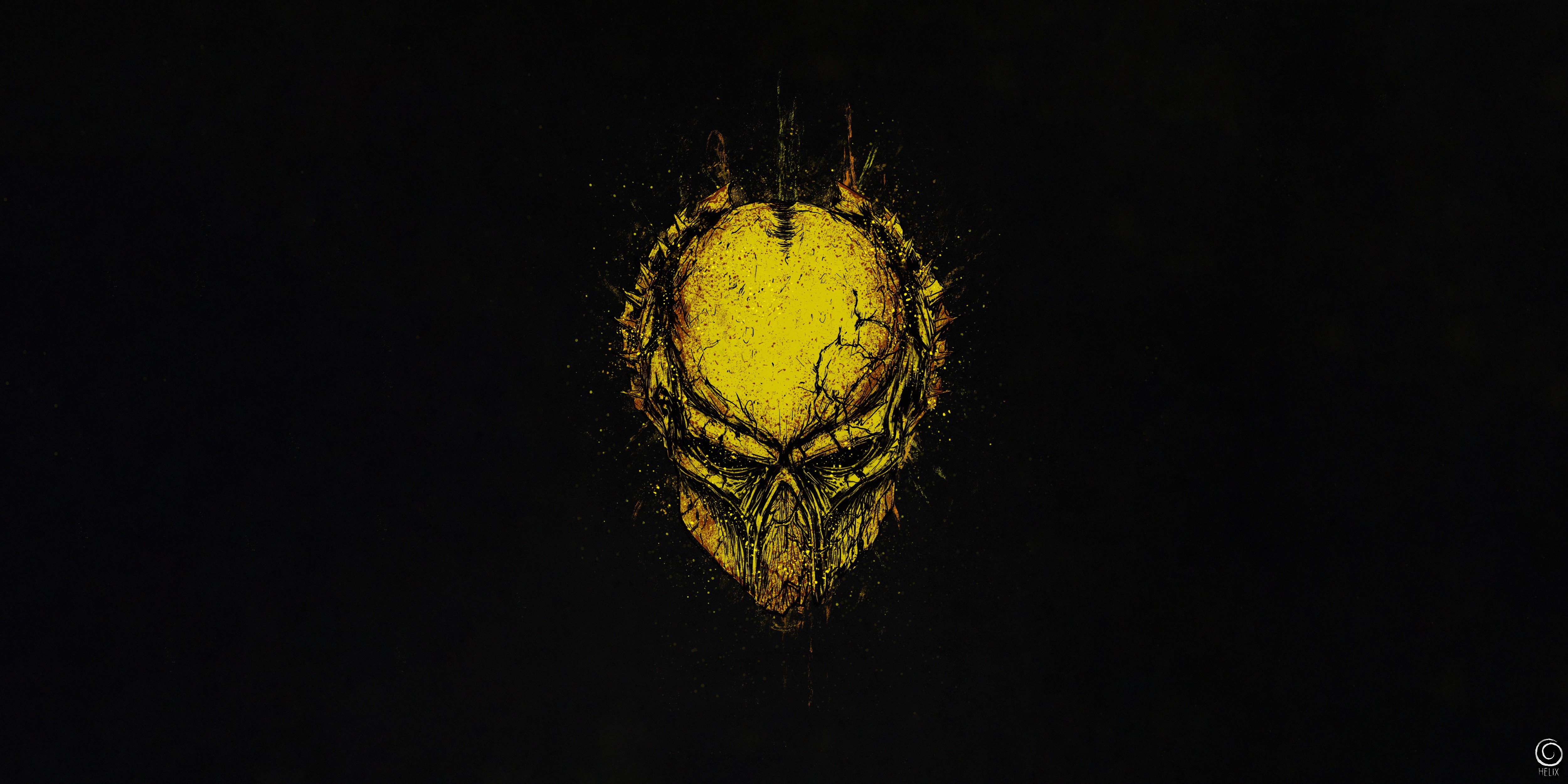 predator (creature), artwork, creature, simple background, HD Wallpaper