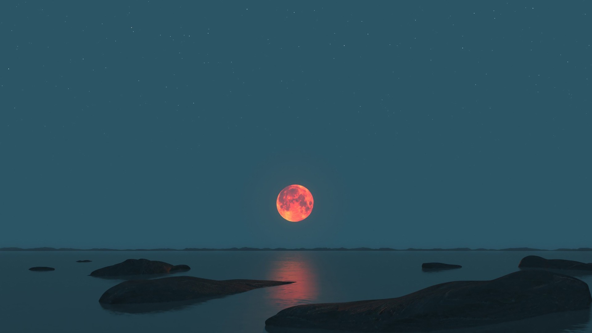 dark, night, Moon, skyscape, HD Wallpaper