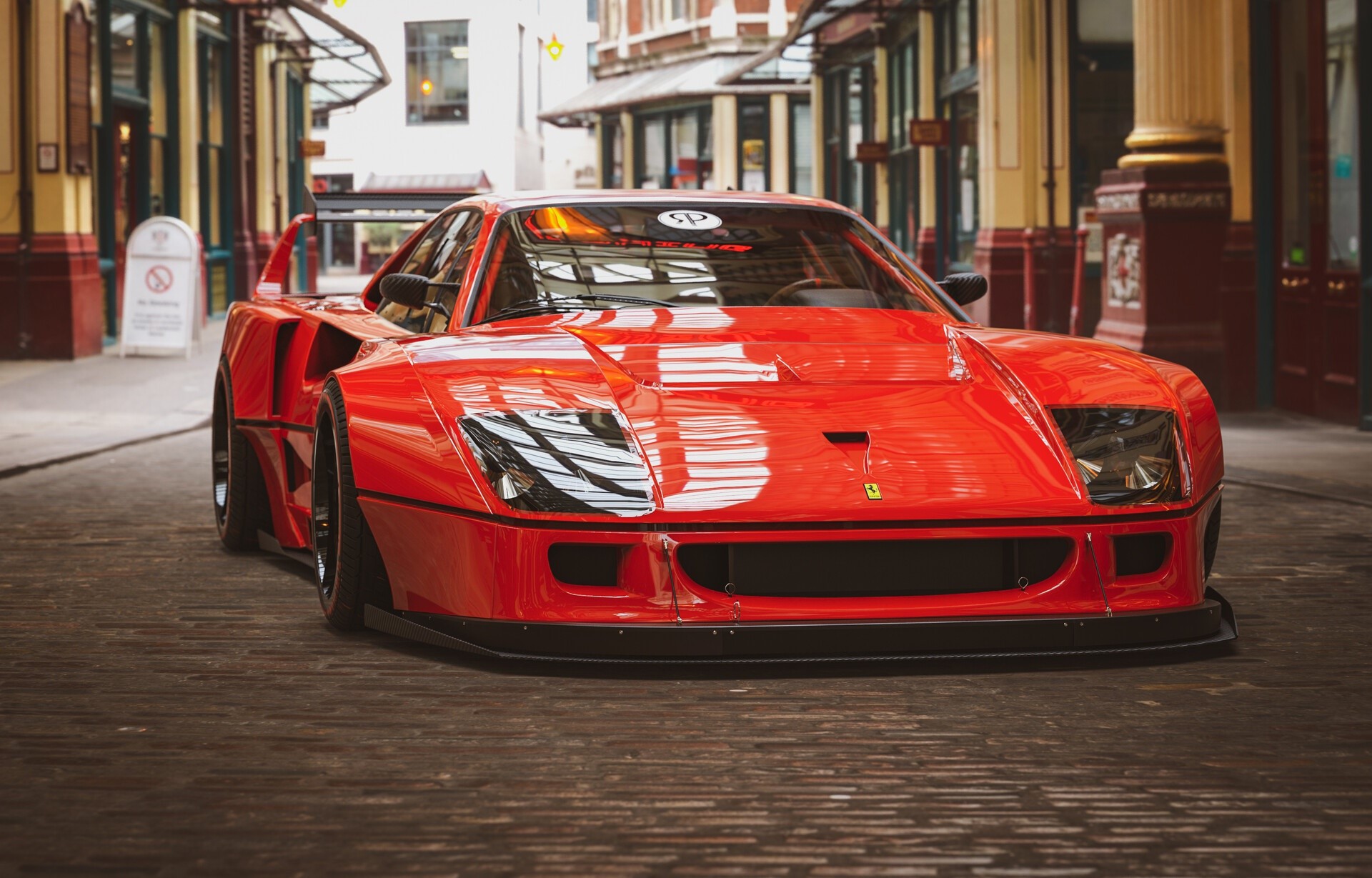 car, red cars, city, vehicle, Ferrari, HD Wallpaper