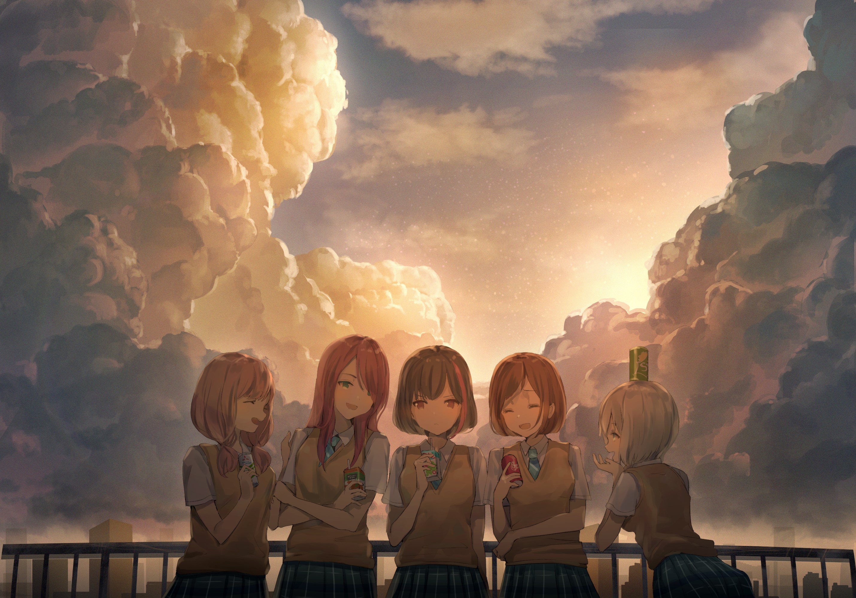 anime, anime girls, digital art, artwork, BanG Dream!, HD Wallpaper