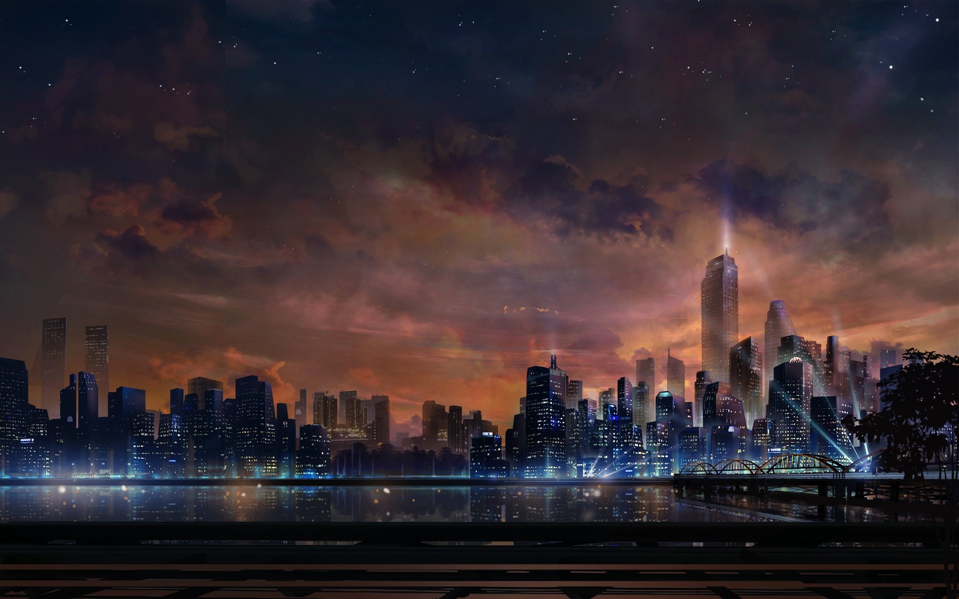 city, cityscape, artwork, HD Wallpaper