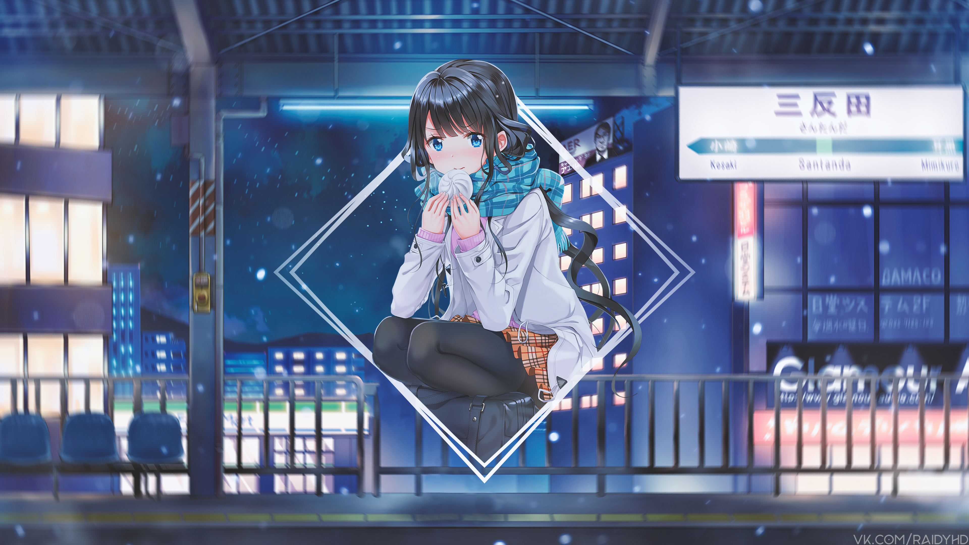 anime girls, anime, picture-in-picture, HD Wallpaper