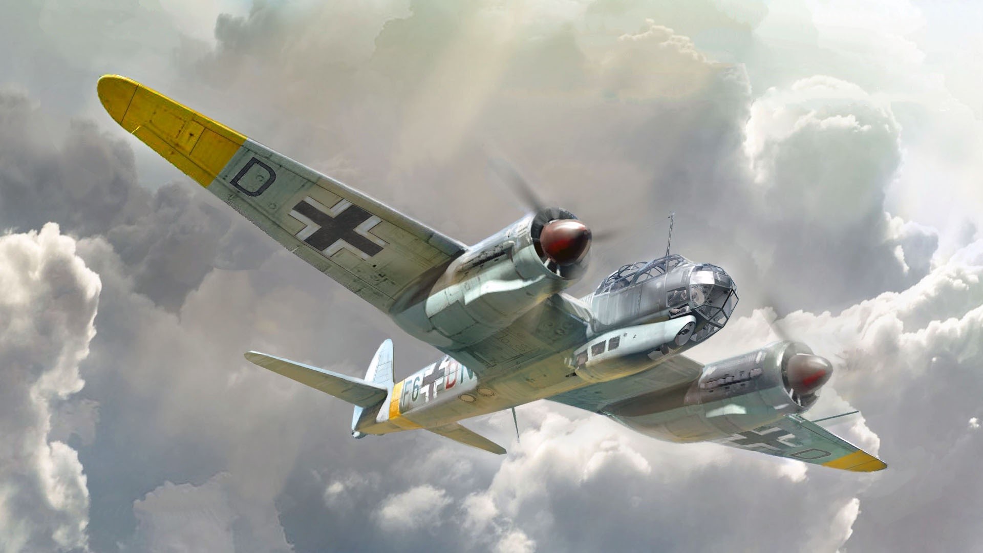 military, vehicle, military aircraft, aircraft, warplanes, Ju-88, Junkers, World War II, HD Wallpaper
