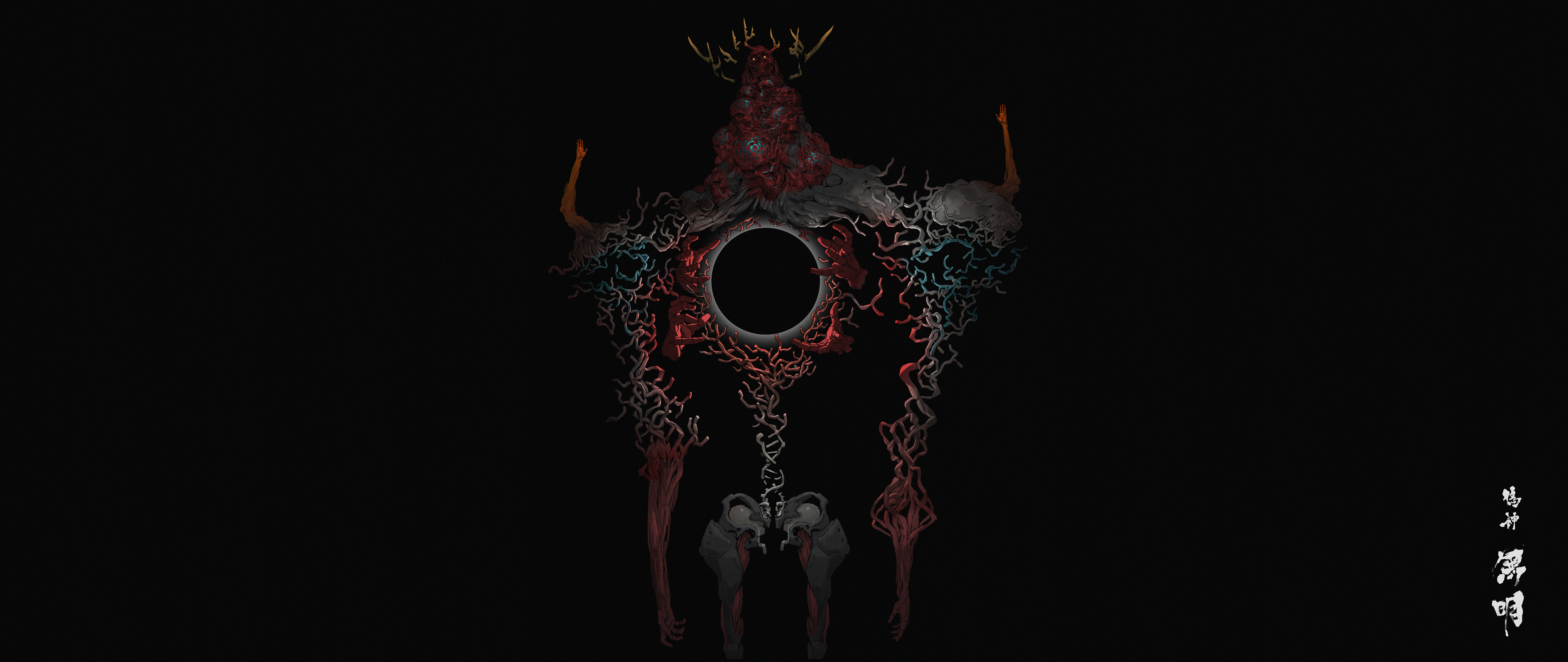 skull, dead, undead, Ching Yeh, HD Wallpaper