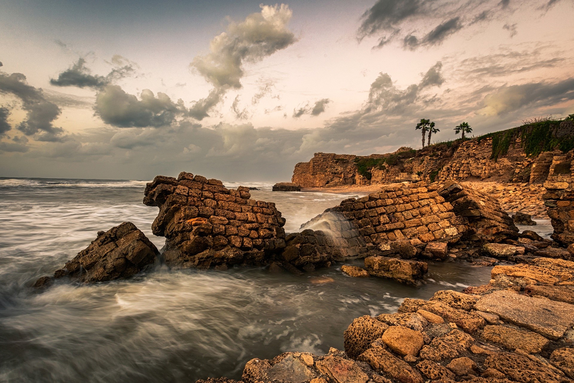 outdoors, water, coast, sky, HD Wallpaper