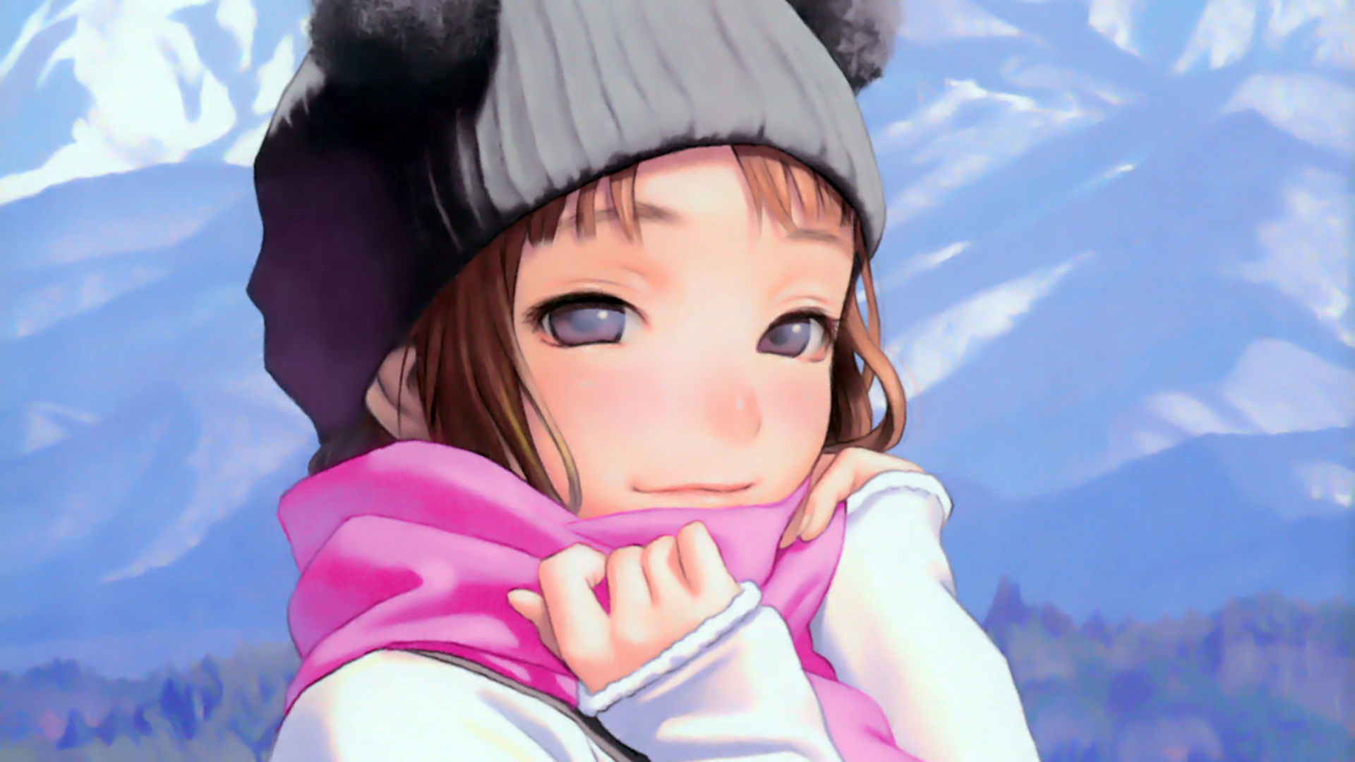 anime, anime girls, hat, outdoors, HD Wallpaper