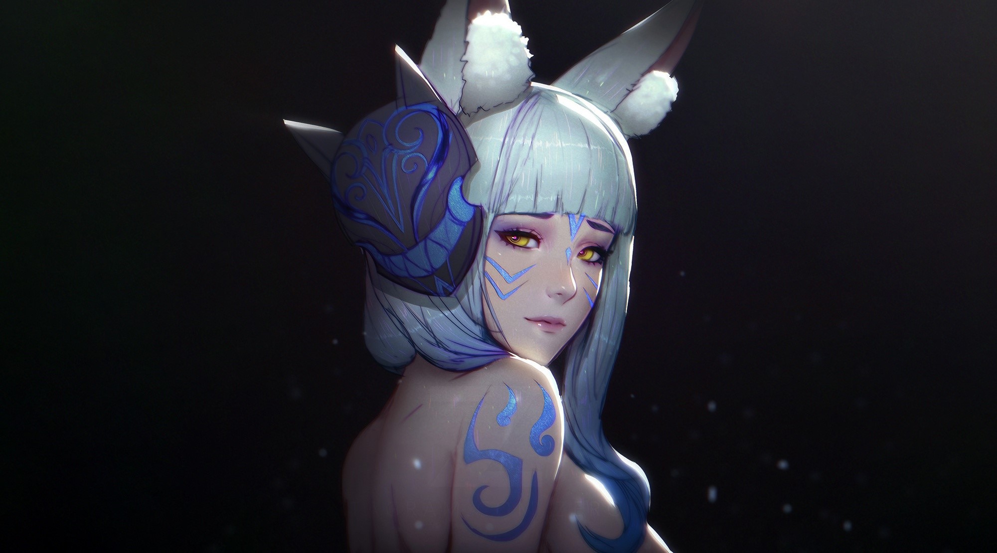 face, simple background, anime girls, anime, fantasy girl, HD Wallpaper