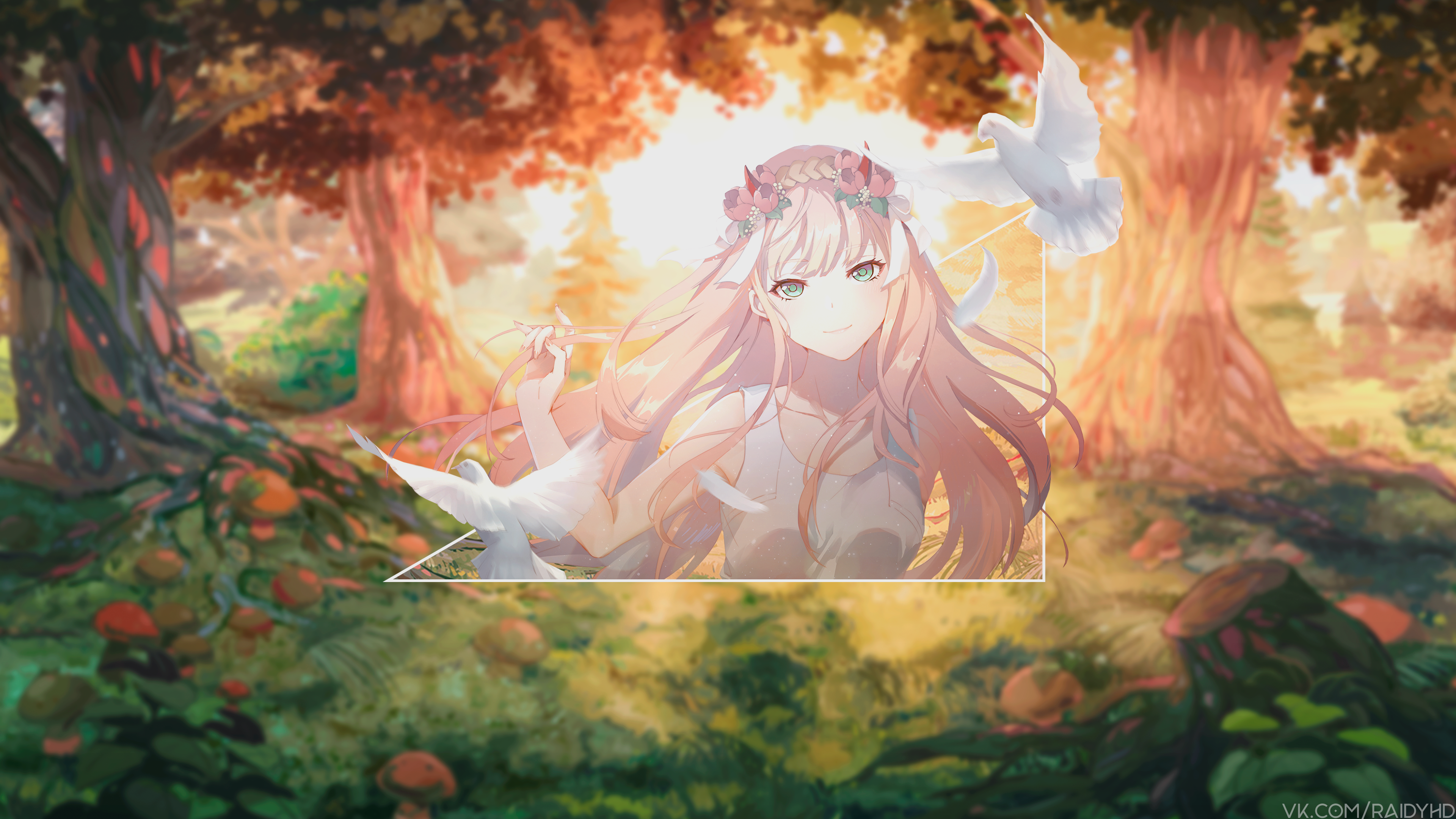 anime, anime girls, picture-in-picture, Zero Two (Darling in the FranXX), Darling in the FranXX, Code:002, pink hair, HD Wallpaper
