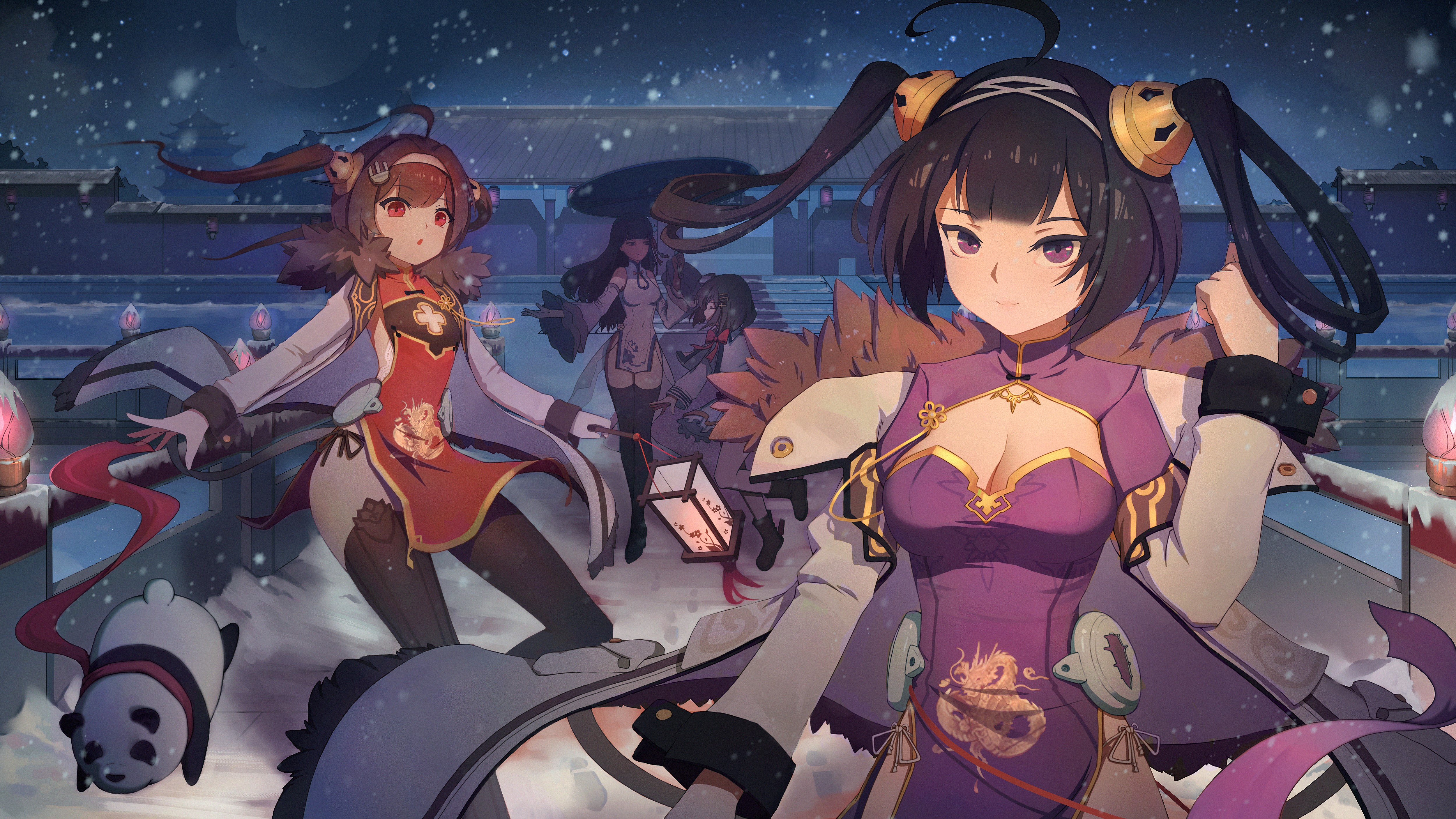 anime girls, anime, Azur Lane, Ping Hai (Azur Lane), Ning Hai (Azur Lane), HD Wallpaper