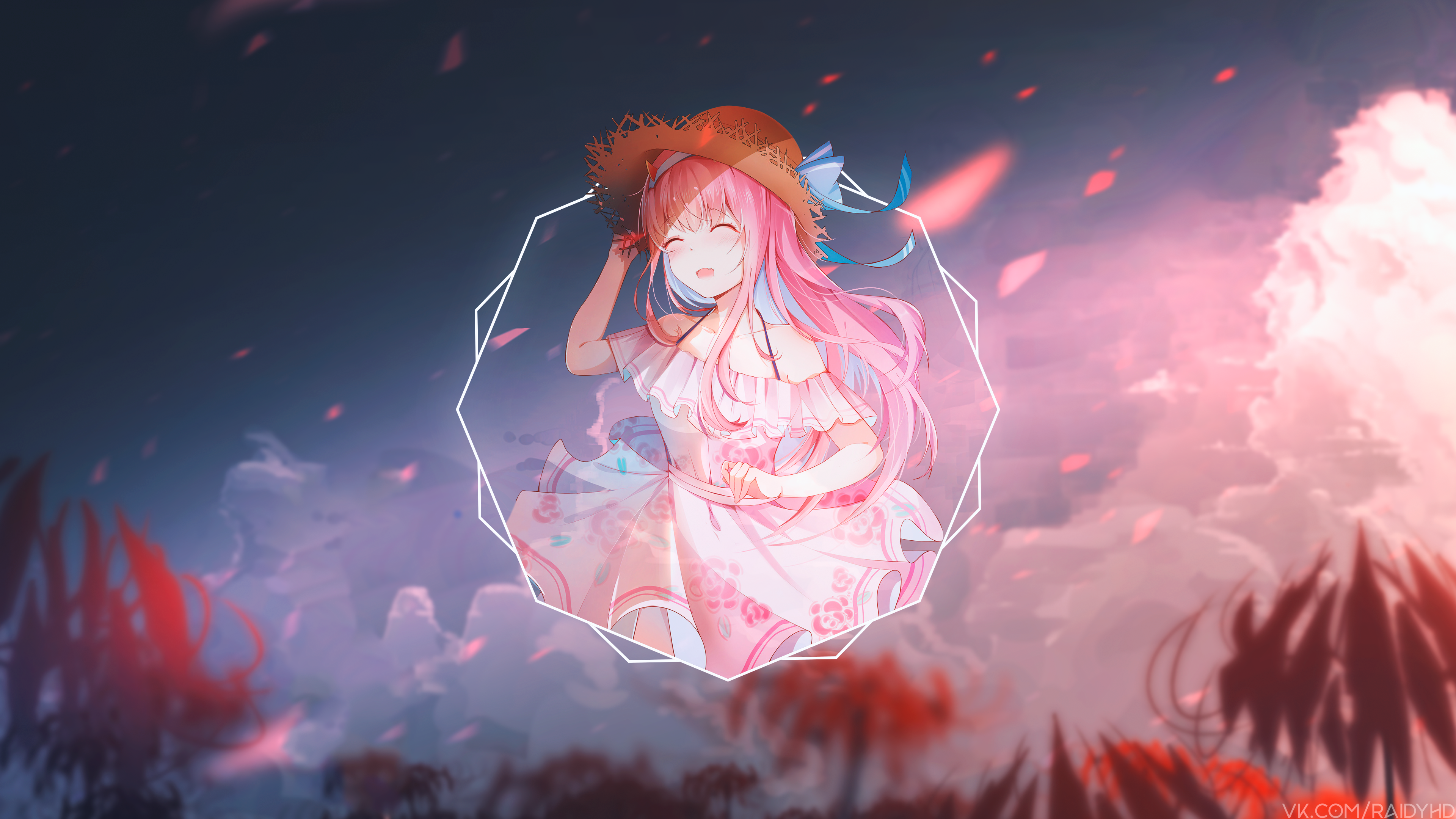 anime, anime girls, picture-in-picture, Darling in the FranXX, Zero Two (Darling in the FranXX), Code:002 (ZeroTwo), HD Wallpaper