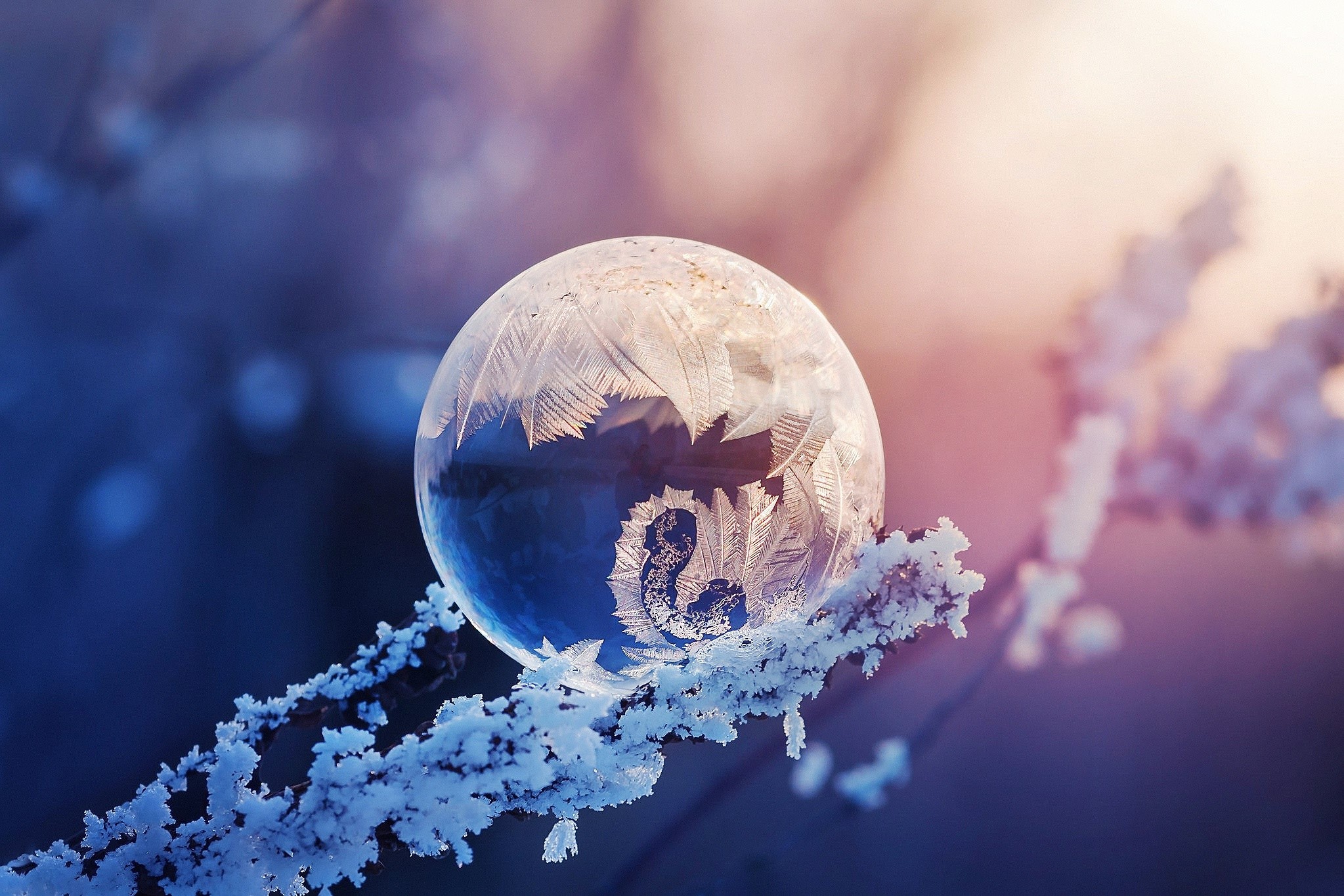 winter, snow, balls, cold, HD Wallpaper