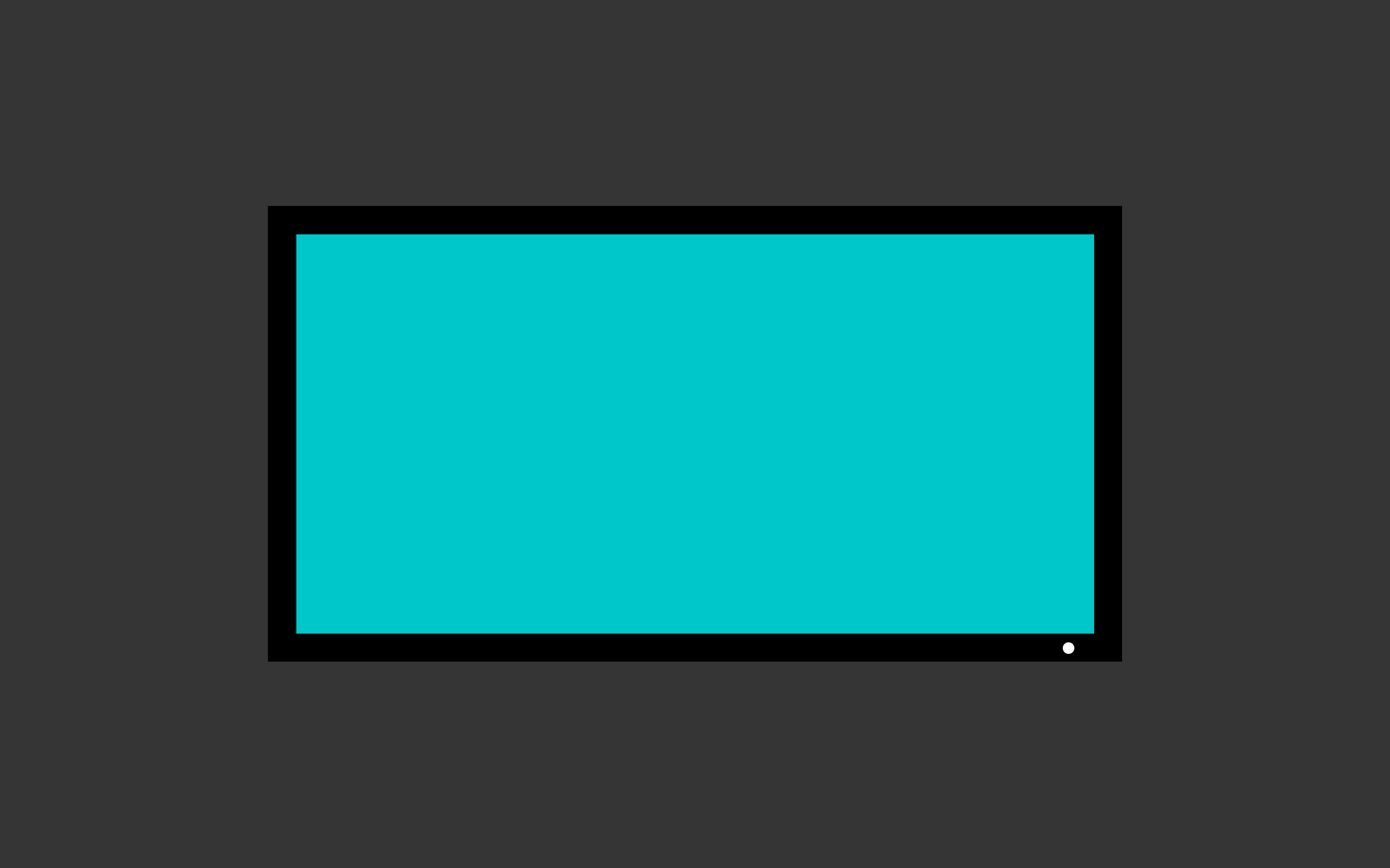 simple, minimalism, TV, turquoise, turquoise background, cyan, HD Wallpaper