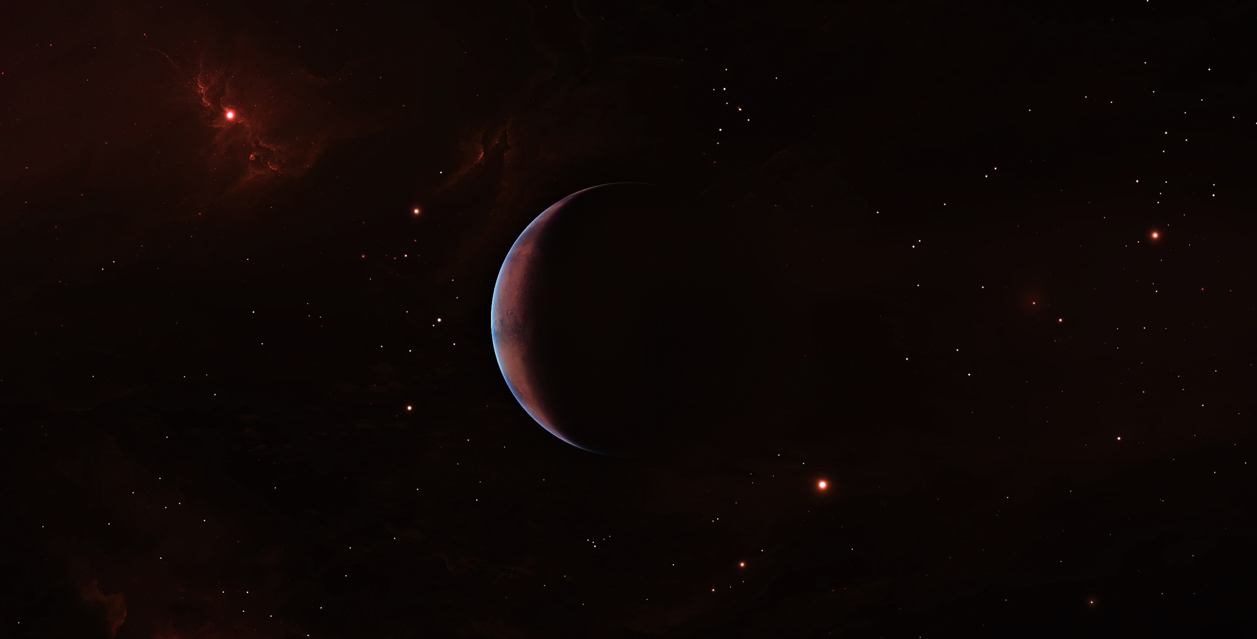 space, space art, digital art, planet, HD Wallpaper