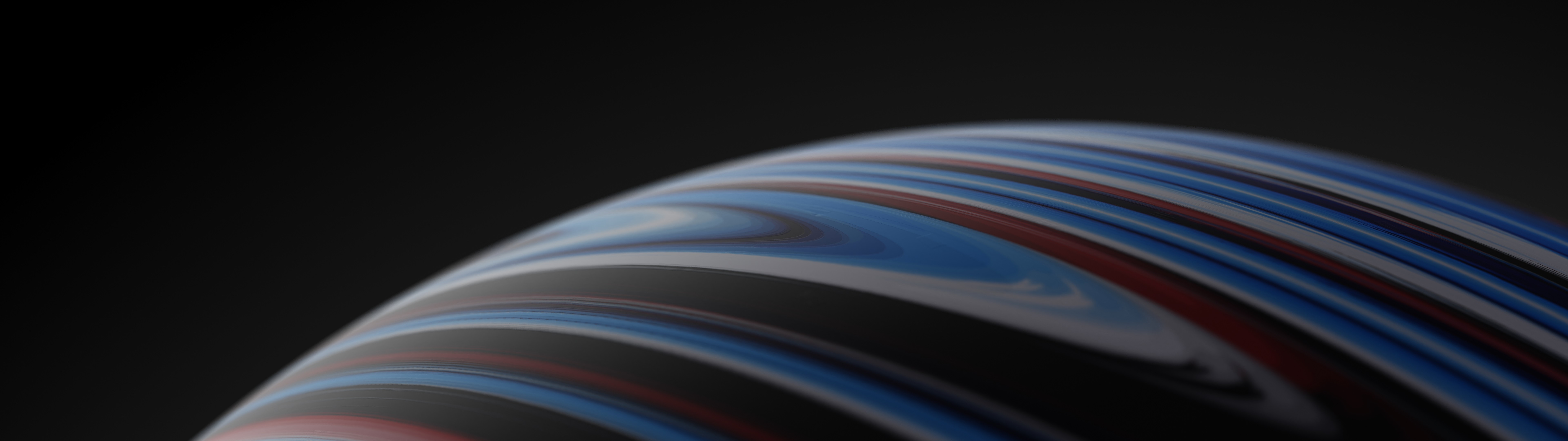 ball, wide screen, black, blue, HD Wallpaper