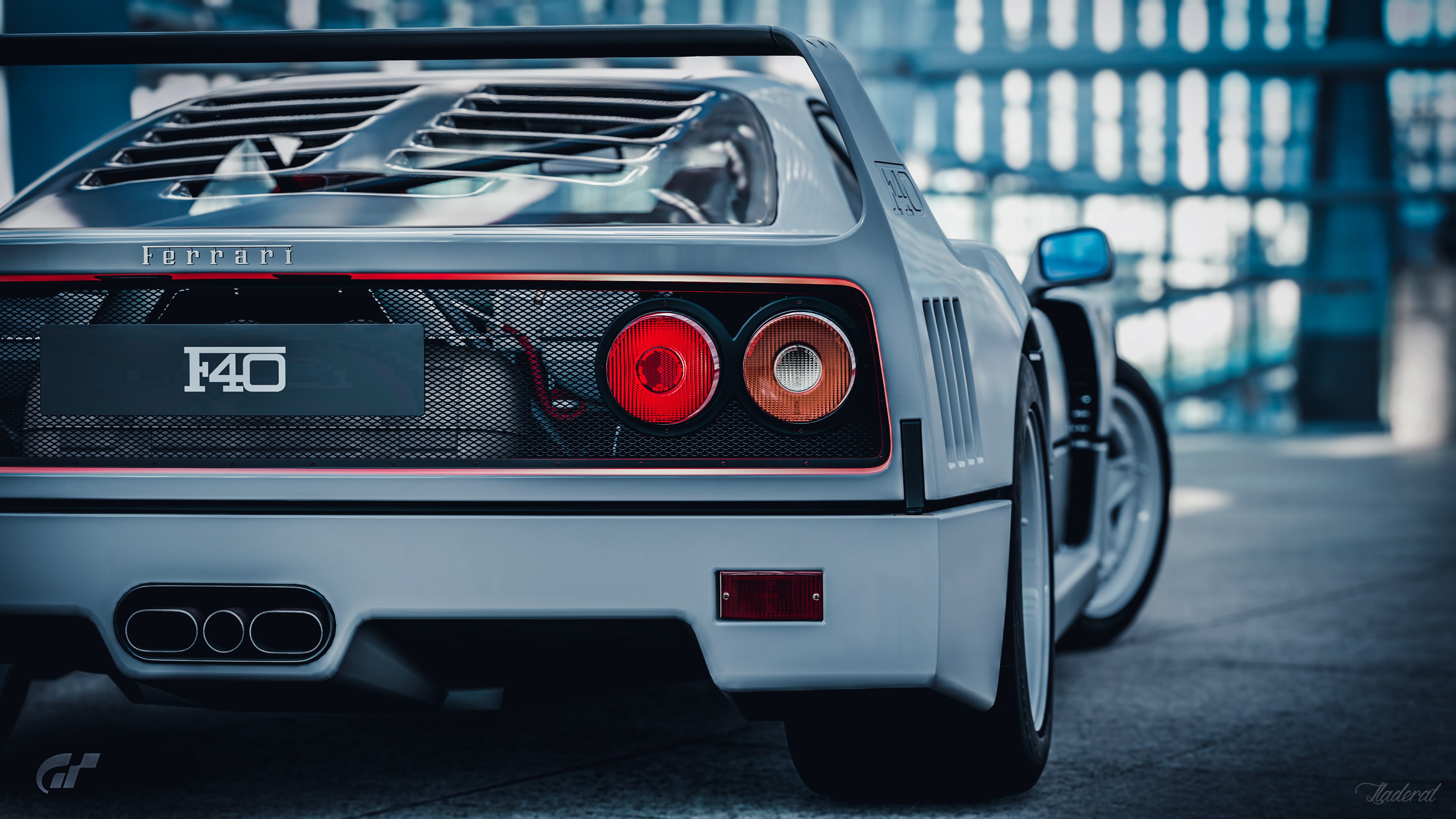 Gran Turismo, Gran Turismo Sport, Ferrari, Ferrari F40, white, car, race cars, HD Wallpaper