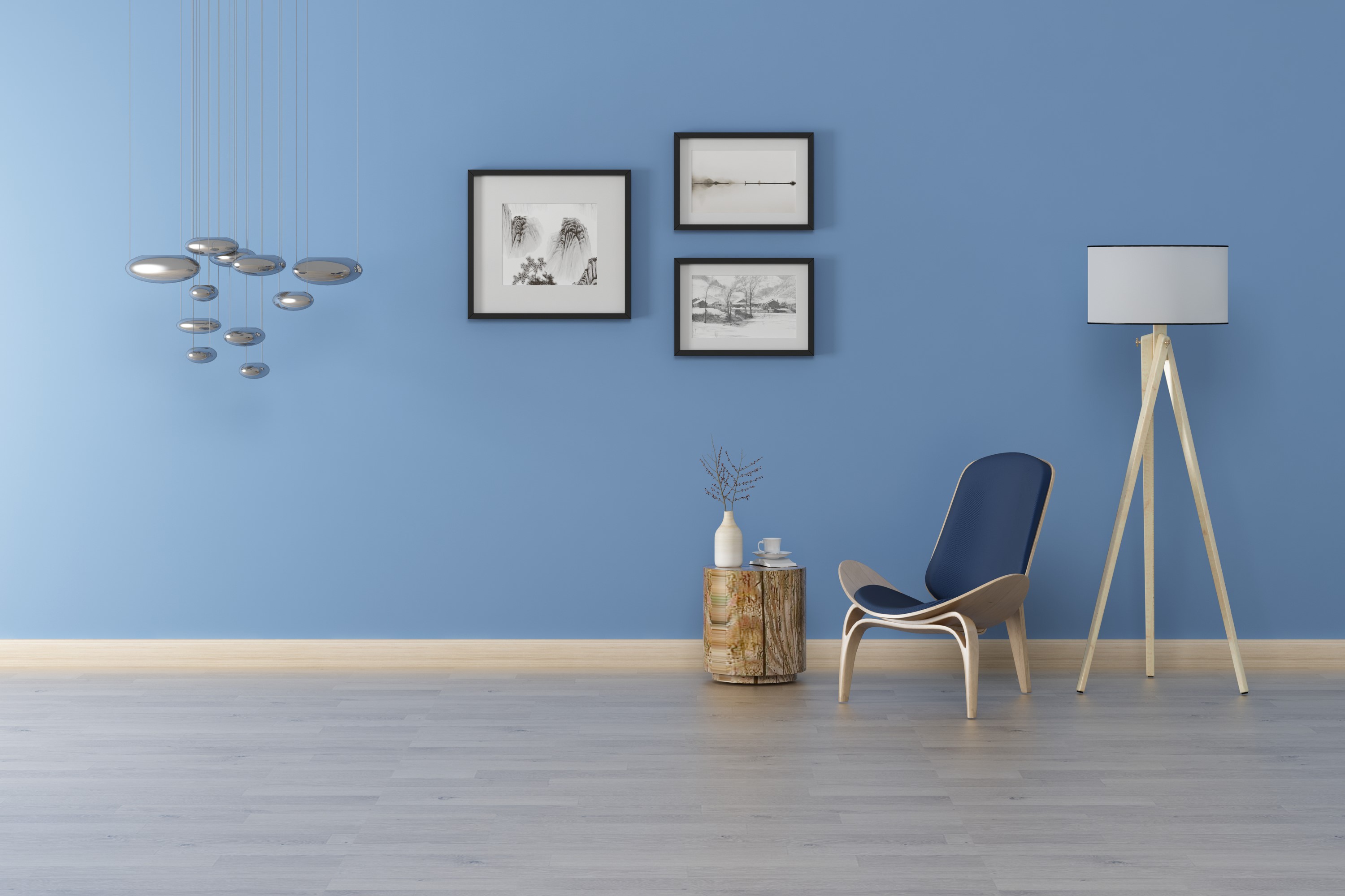 simple, wood, Blue Angel, HD Wallpaper