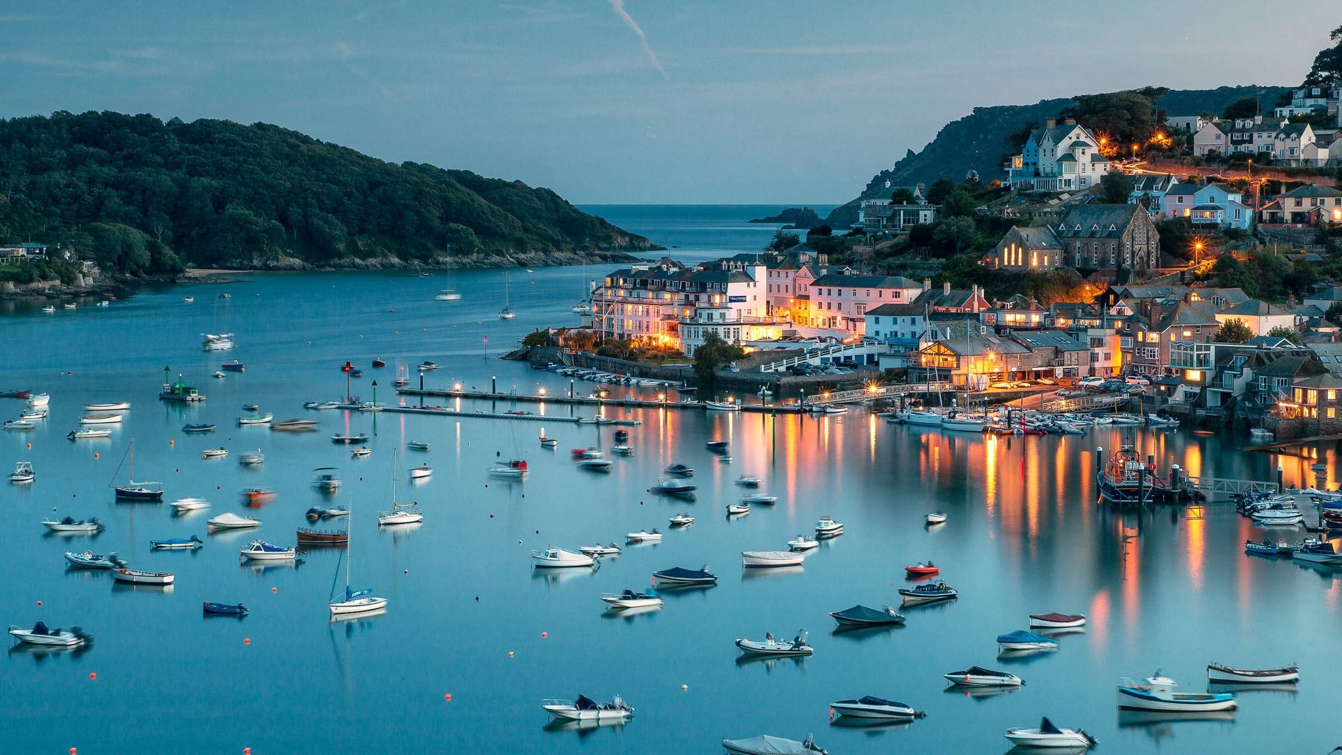 England, town, water, boat, vehicle, HD Wallpaper