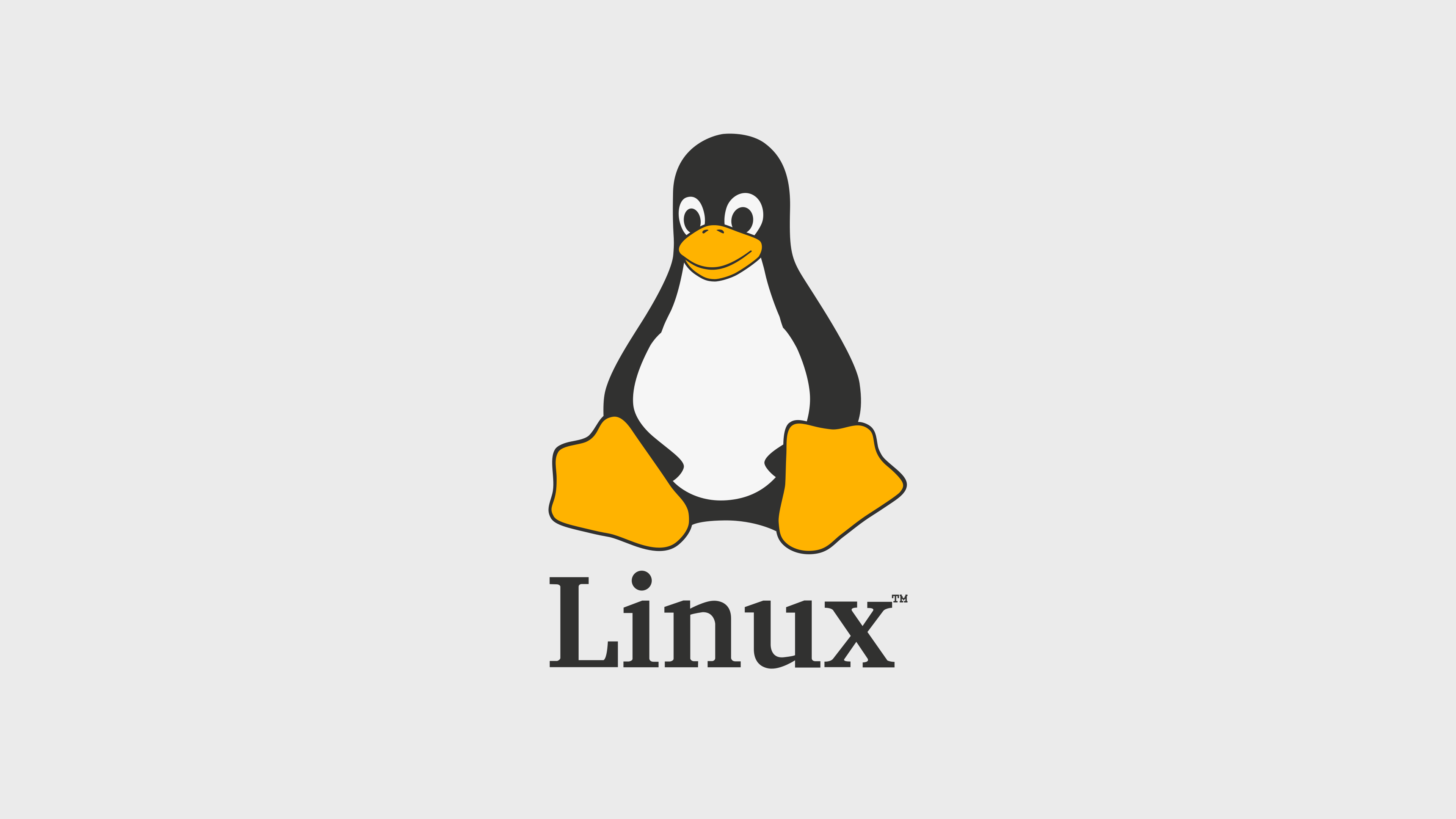 Tux, Linux, minimalism, FoxyRiot, HD Wallpaper