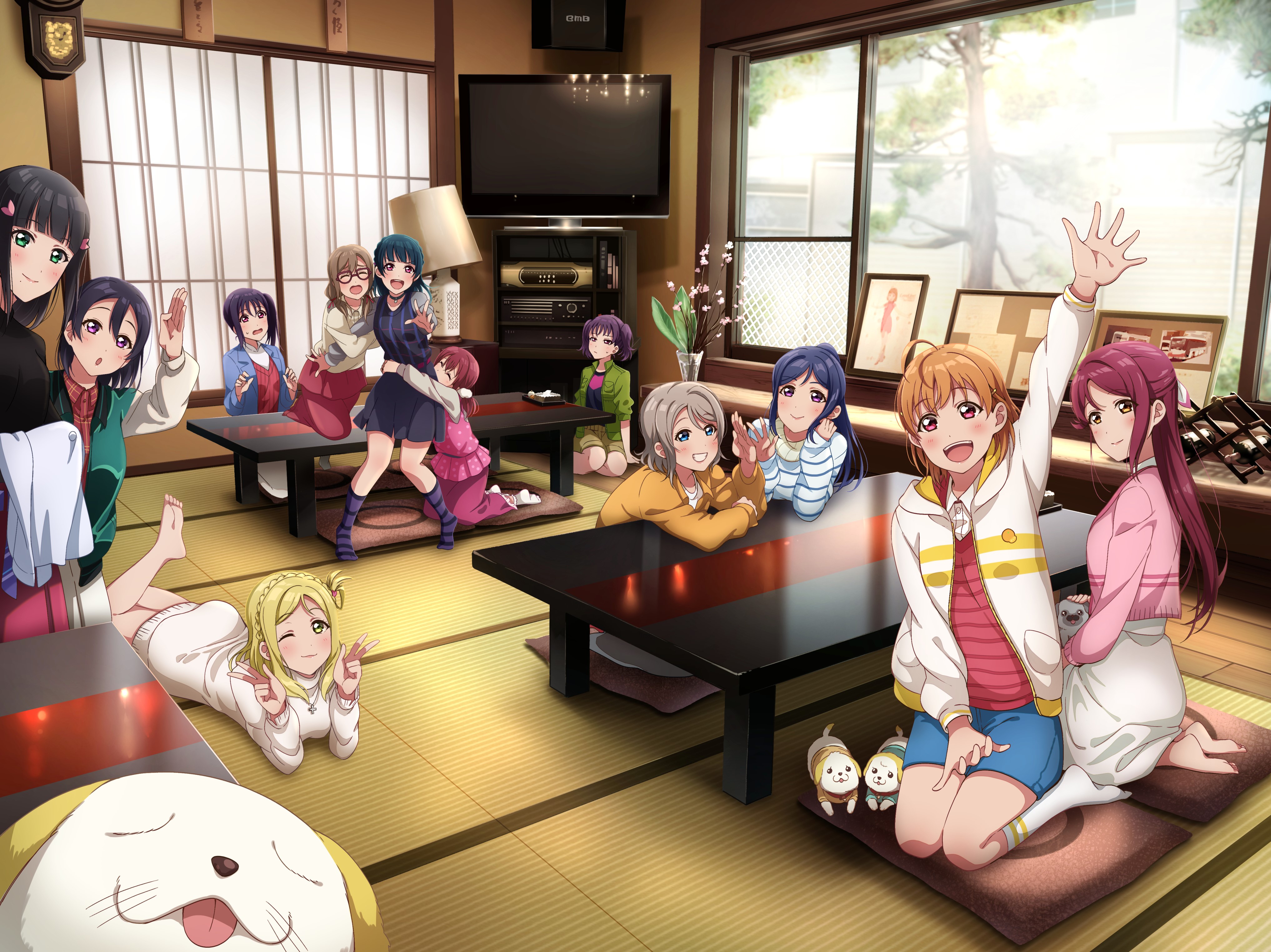 anime, anime girls, Love Live! Sunshine, HD Wallpaper