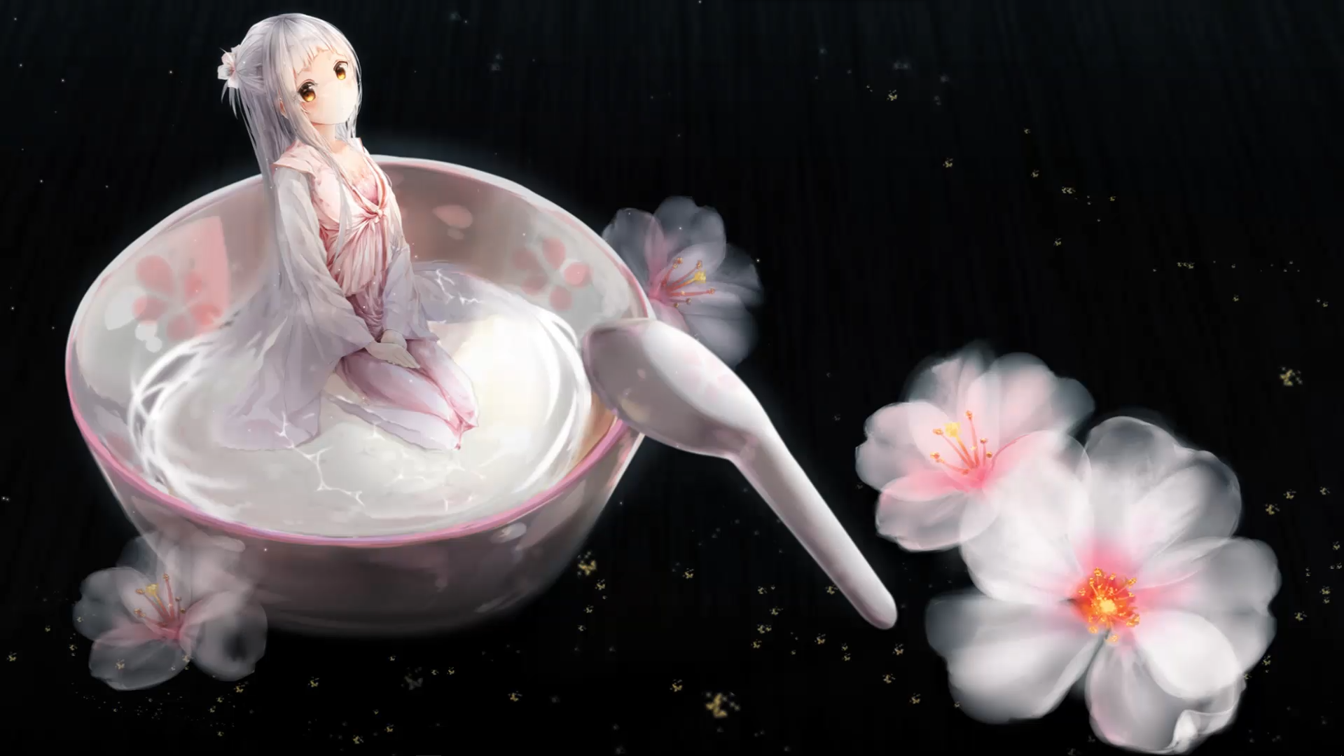 anime girls, anime, comic art, HD Wallpaper
