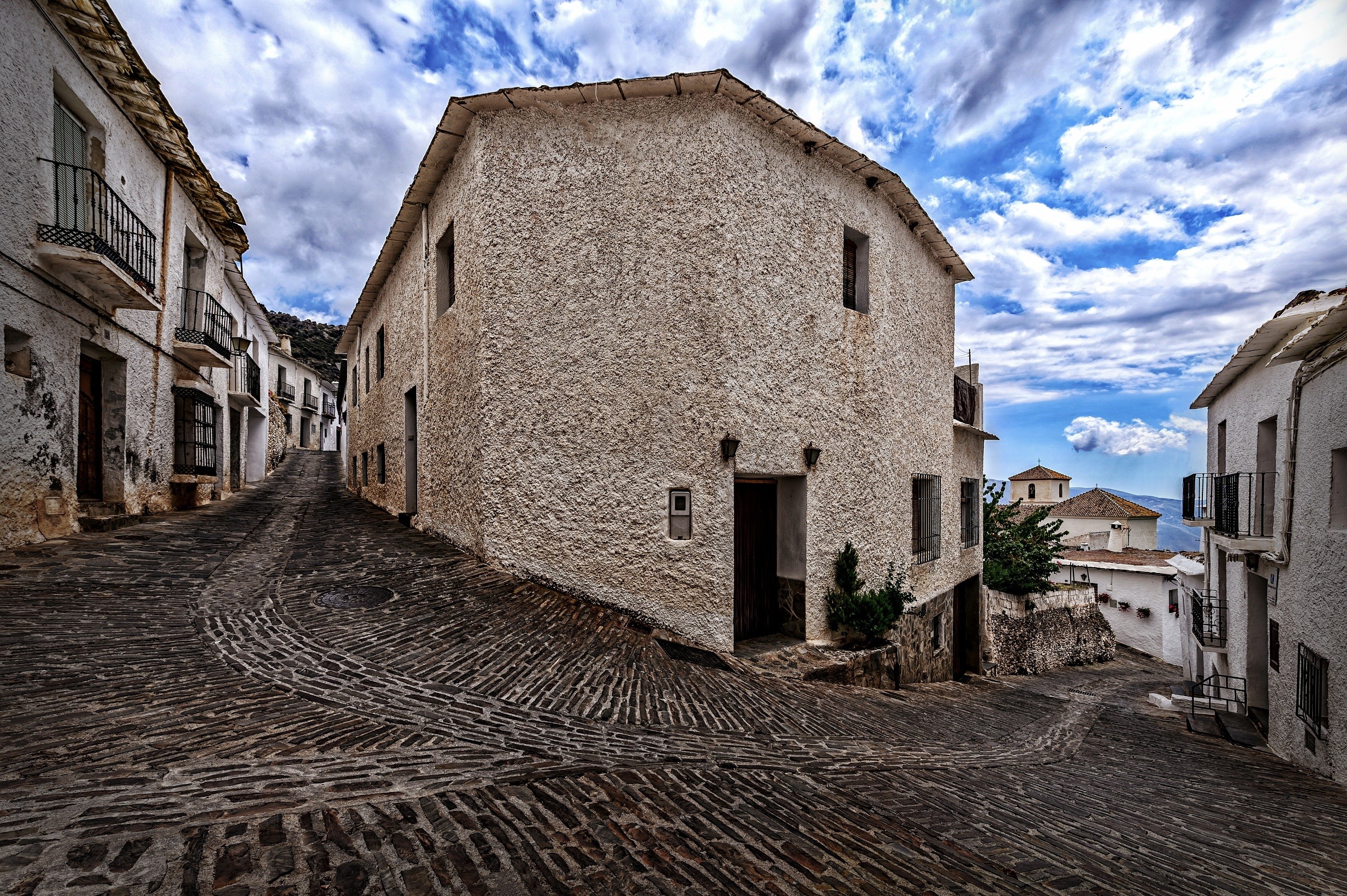 old, town, street, building, outdoors, HD Wallpaper