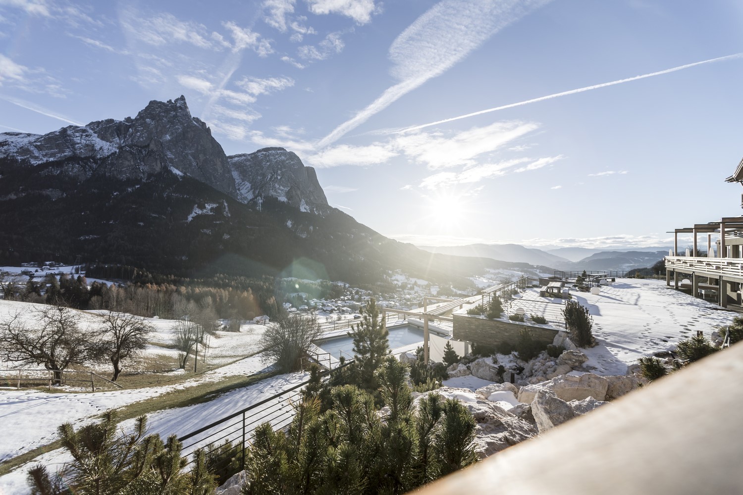 landscape, mountains, snow, winter, Sun, HD Wallpaper