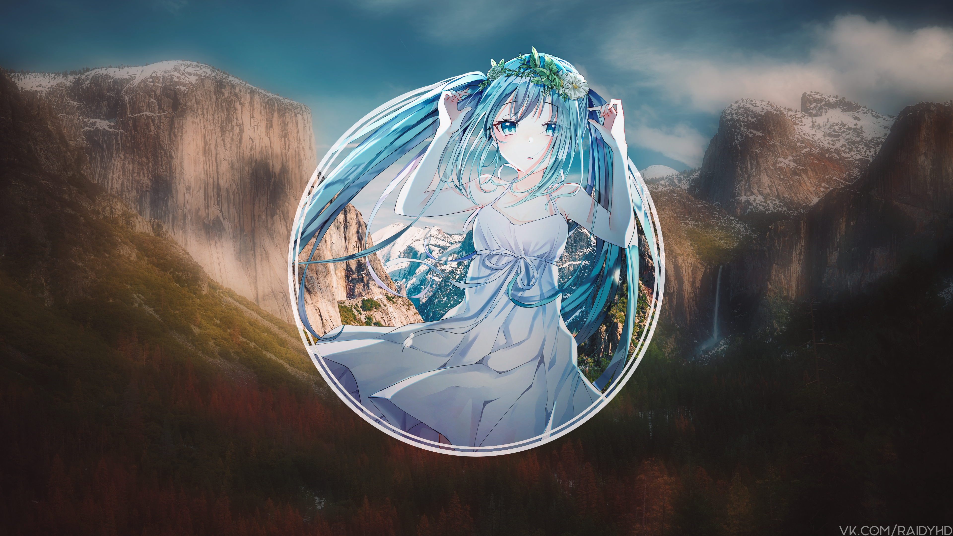 anime, anime girls, picture-in-picture, Hatsune Miku, HD Wallpaper