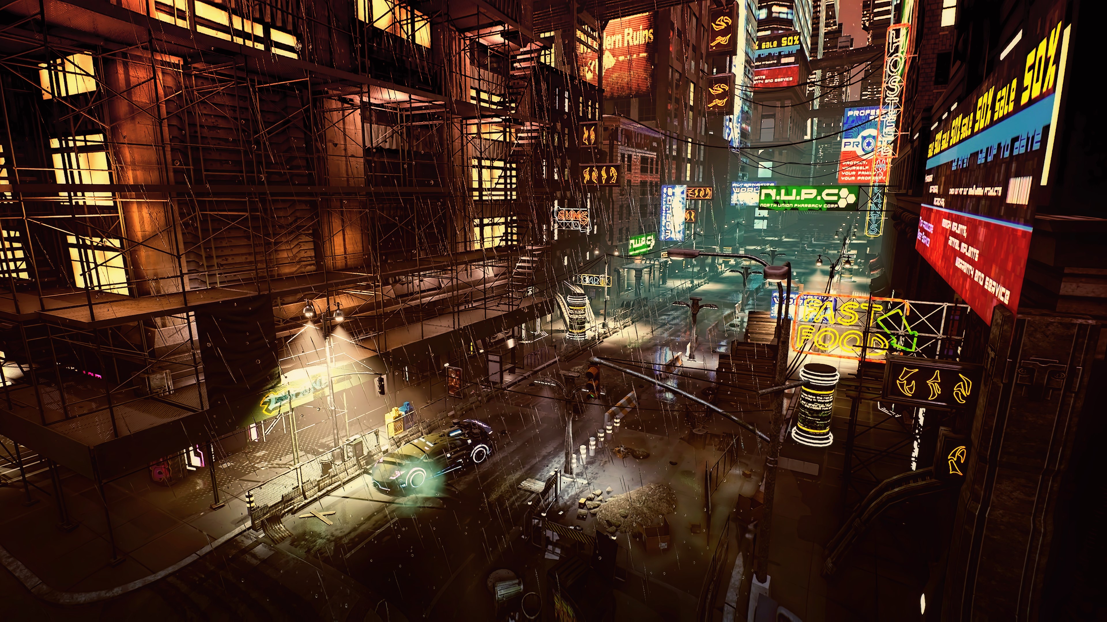 cyber, science fiction, digital art, concept art, cyberpunk, artwork, futuristic, fantasy art, fan art, 3D, PC gaming, CGI, sunset, futuristic city, cityscape, HD Wallpaper