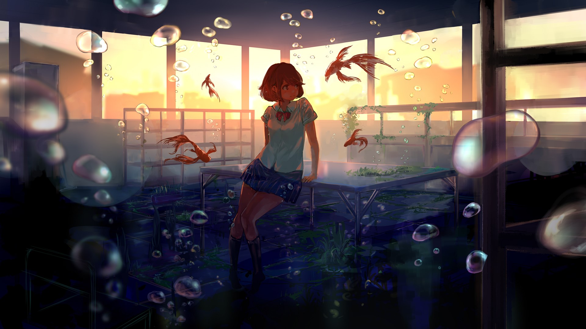 anime, anime girls, digital, HD Wallpaper