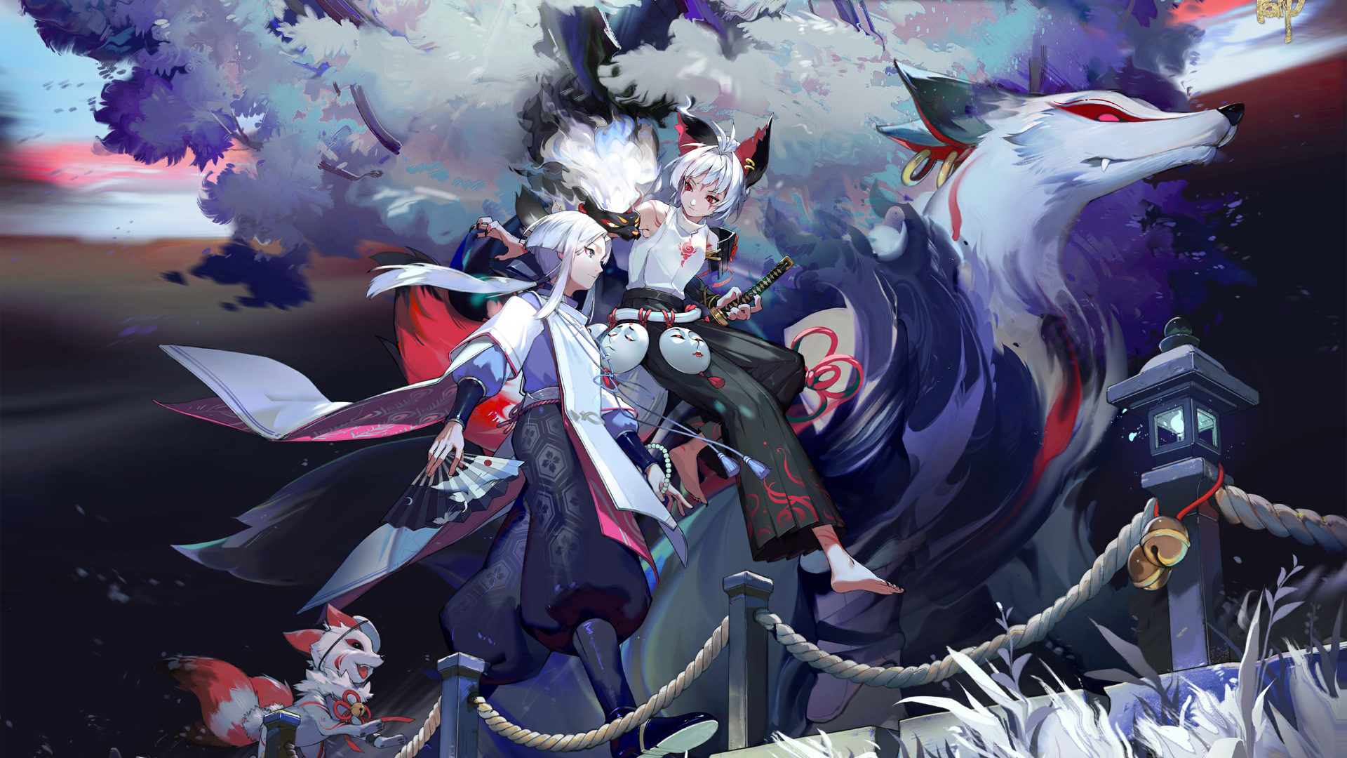 anime girls, anime, comic art, HD Wallpaper
