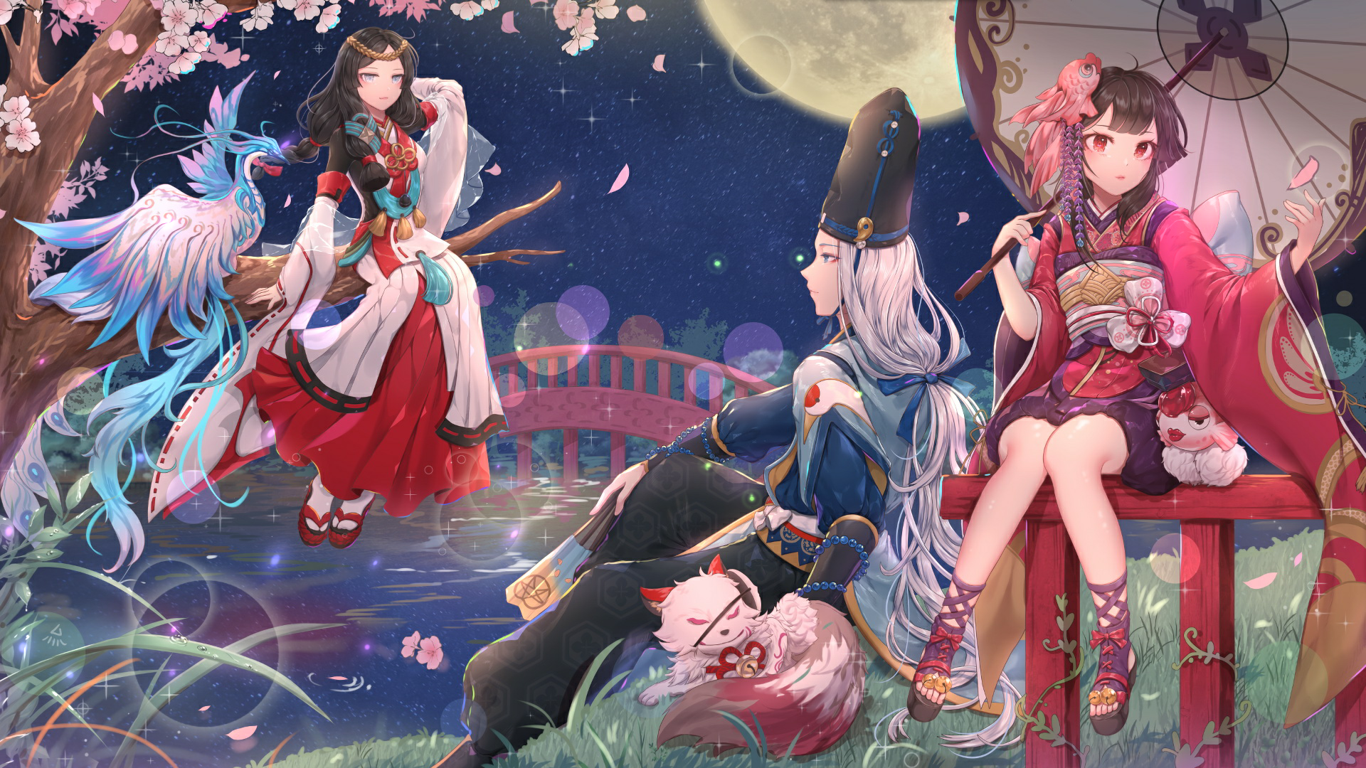 anime girls, anime, comic art, HD Wallpaper
