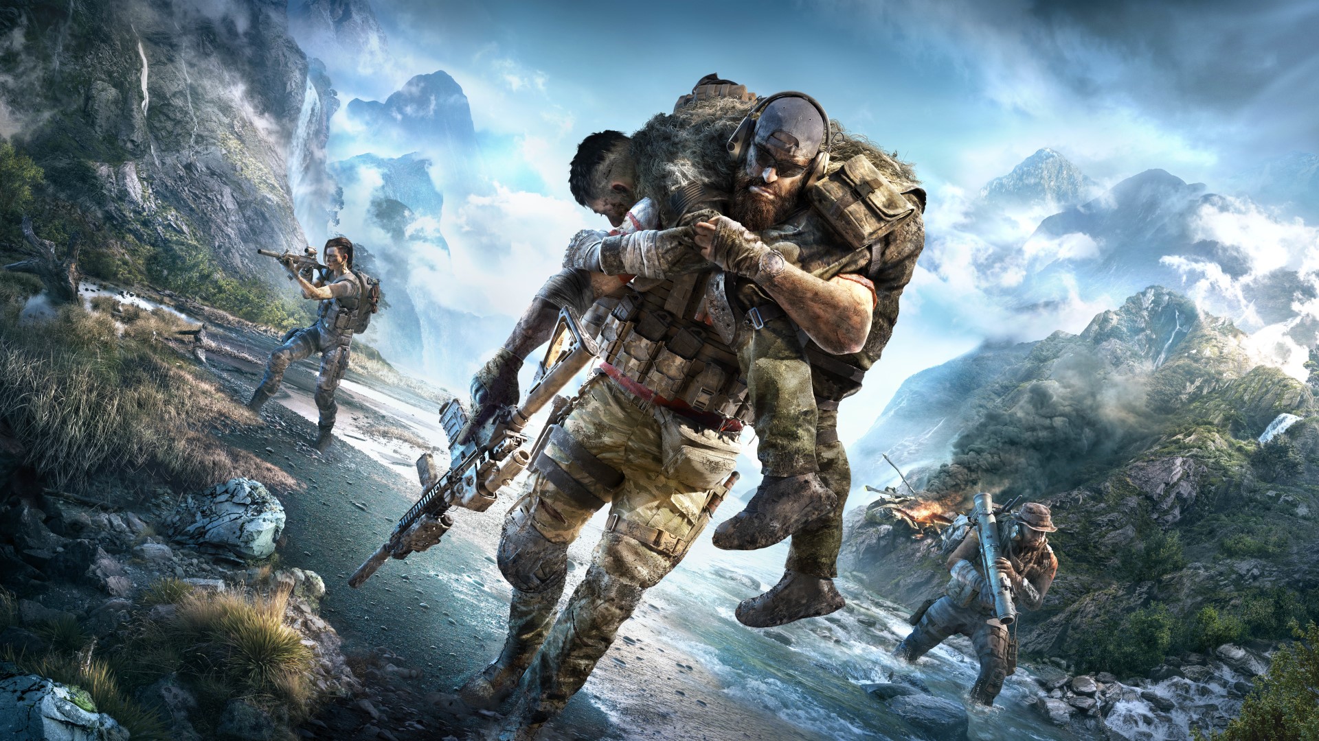 video game art, game art, video games, soldier, military, weapon, Ghost Recon Breakpoint, HD Wallpaper